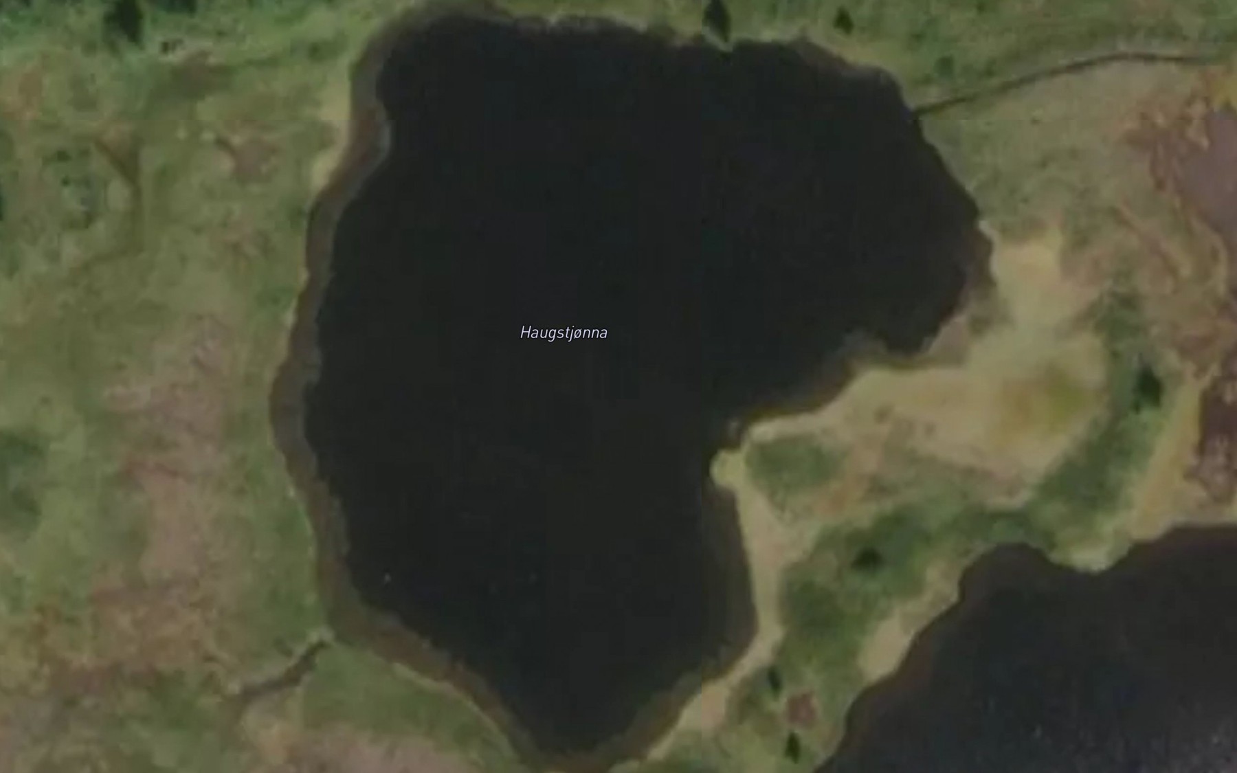 Satellite map of the Haugstjonna