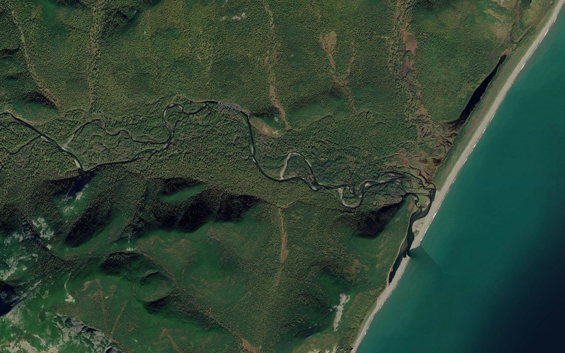 Satellite map of the Otynda