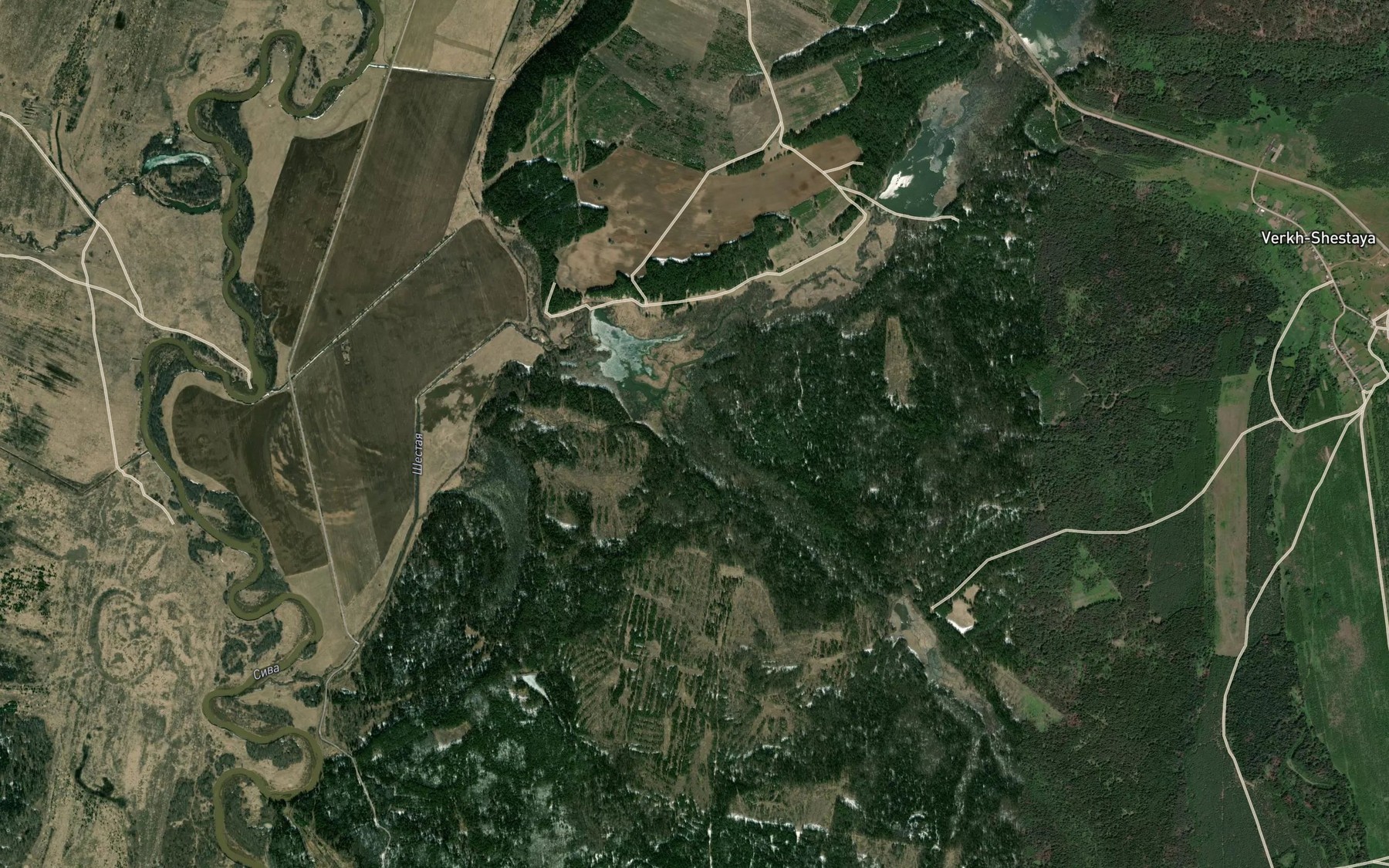 Satellite map of the Murevskaya