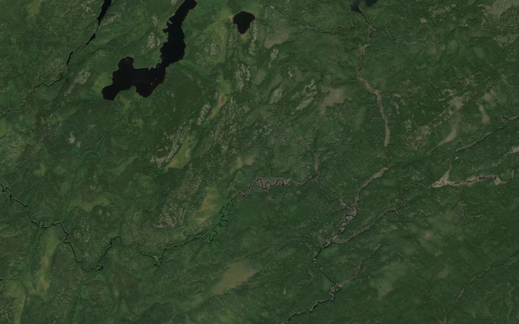 Satellite map of the Weekday Creek