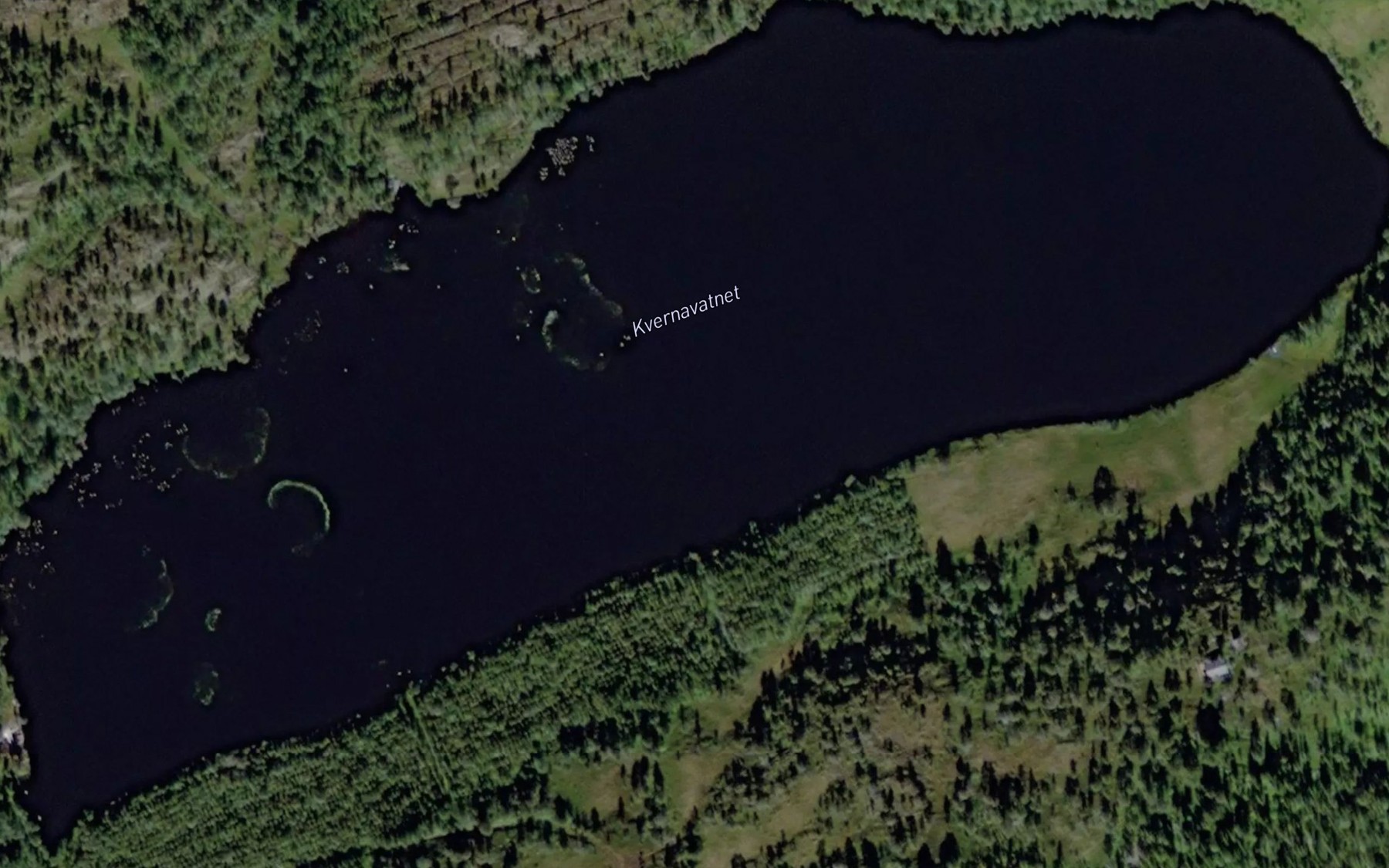 Satellite map of the Kvennavatnet