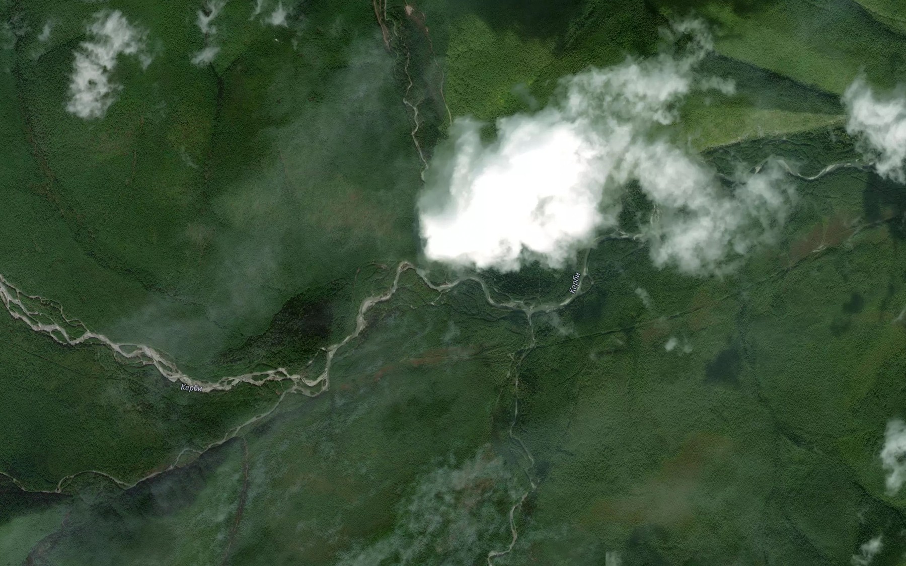 Satellite map of the Kurugindzha
