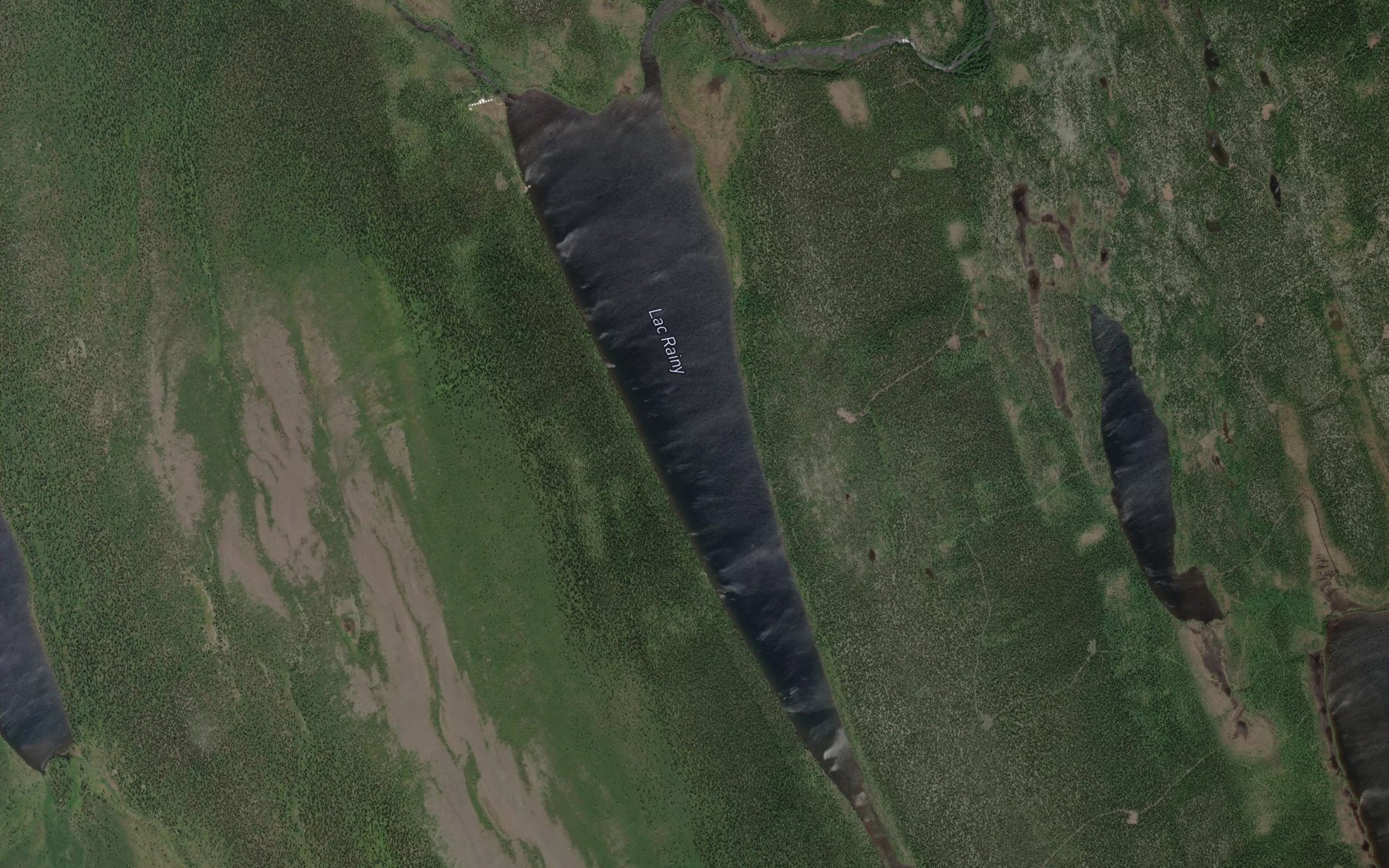 Satellite map of the Lac Rainy
