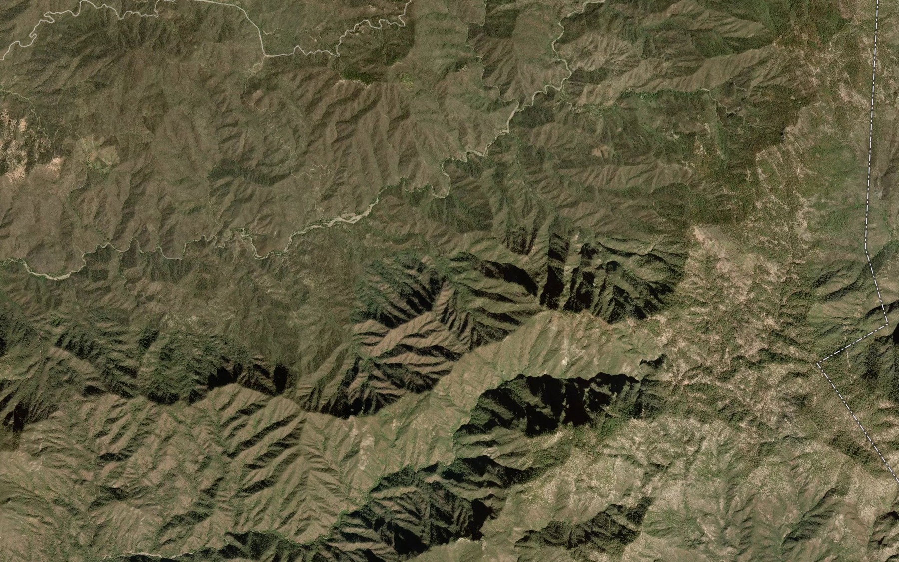 Satellite map of the Barranca Ano Nuevo