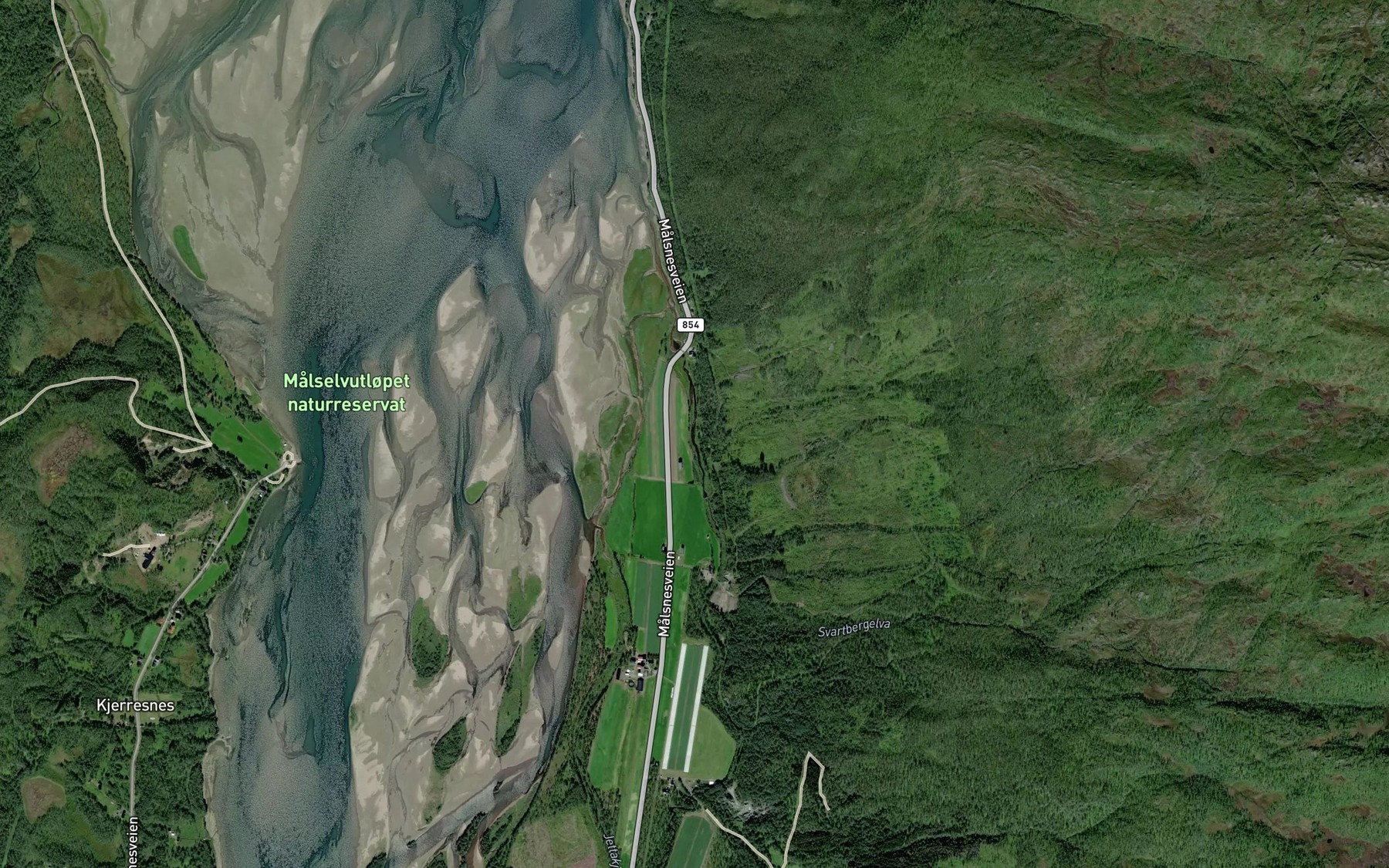 Satellite map of the Heimgardskjosen