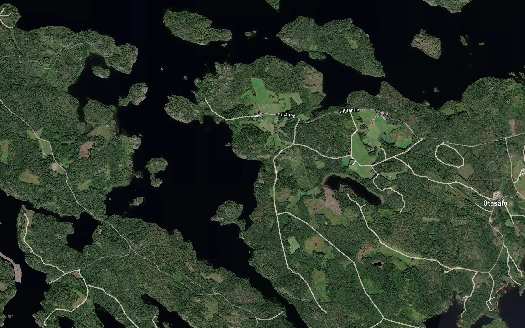 Satellite map of the Vehkalahti