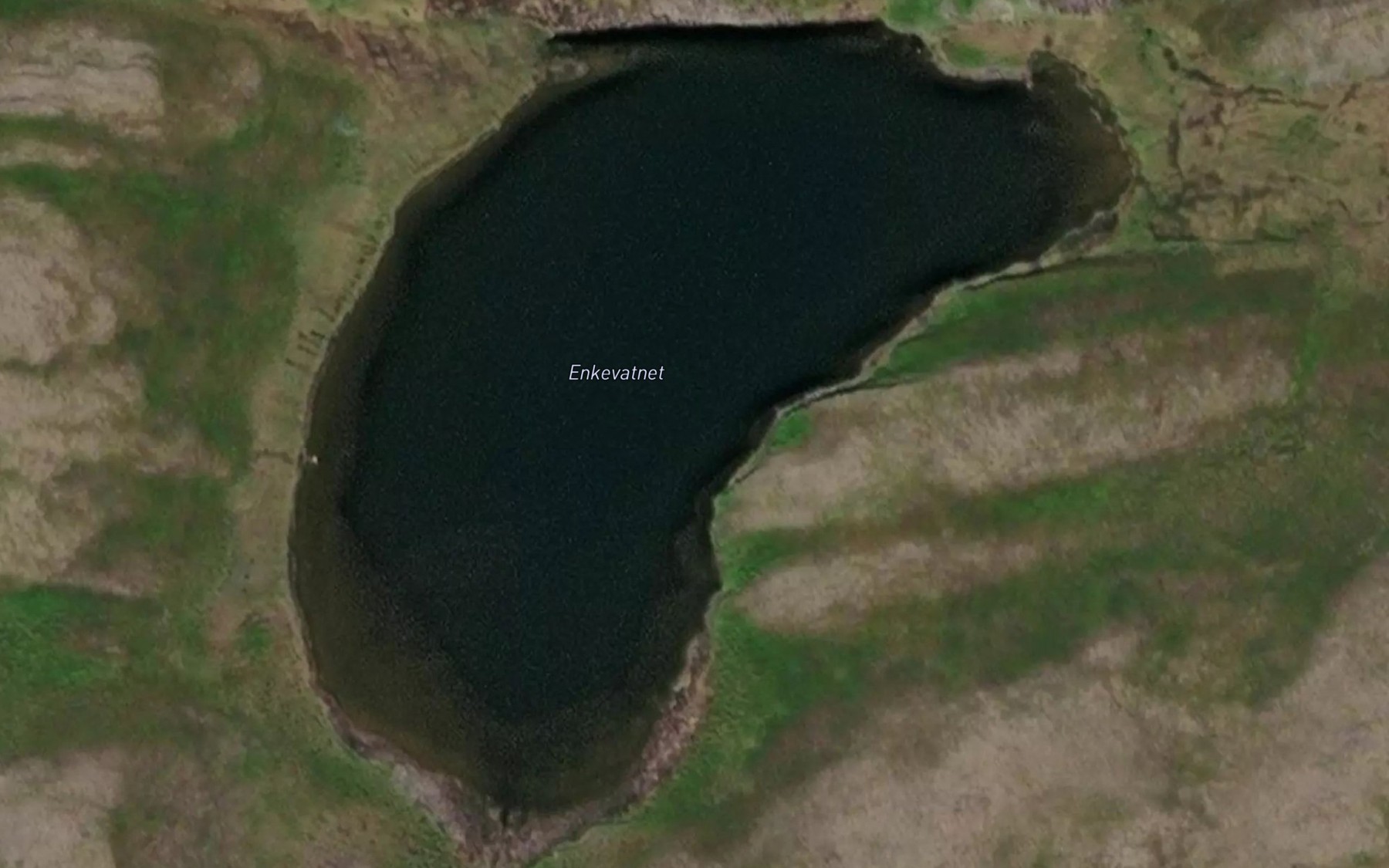 Satellite map of the Enkevatnet