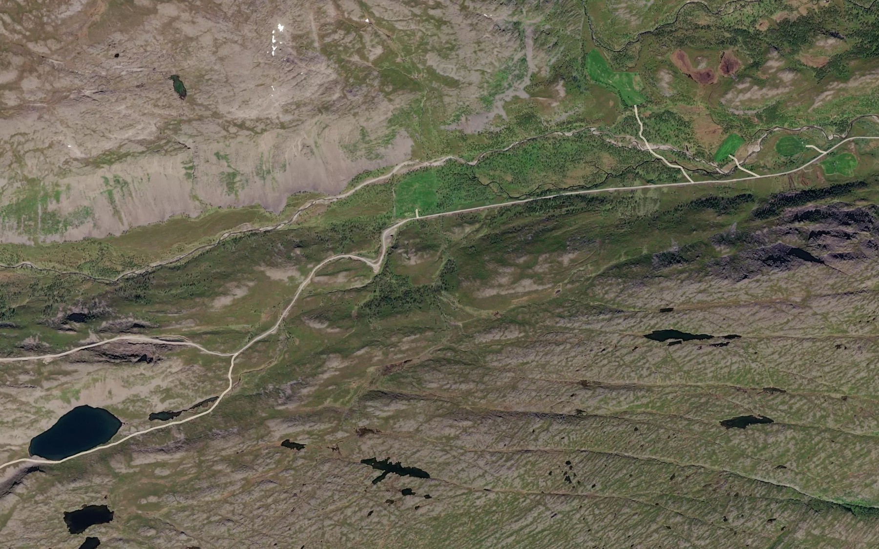 Satellite map of the Nedre Jernelv