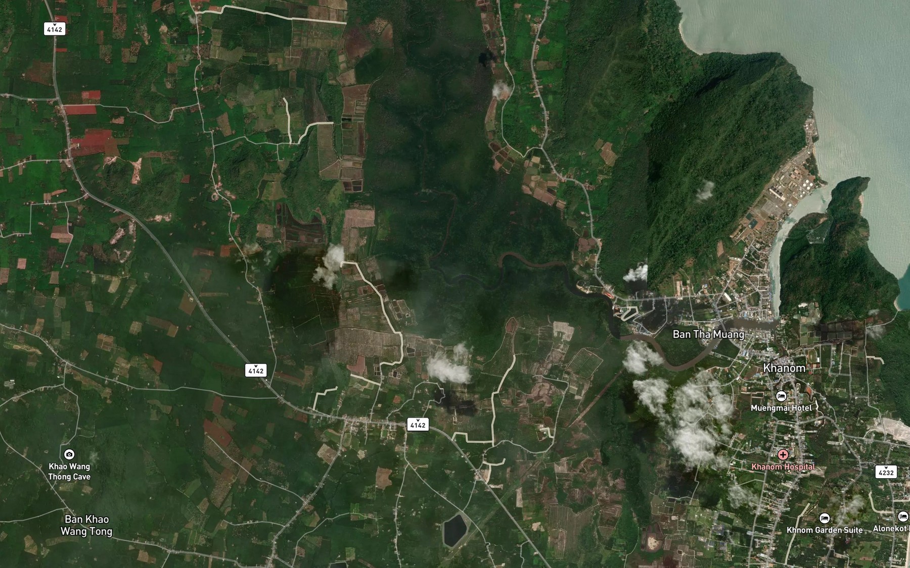 Satellite map of the Khlong Bang Khu