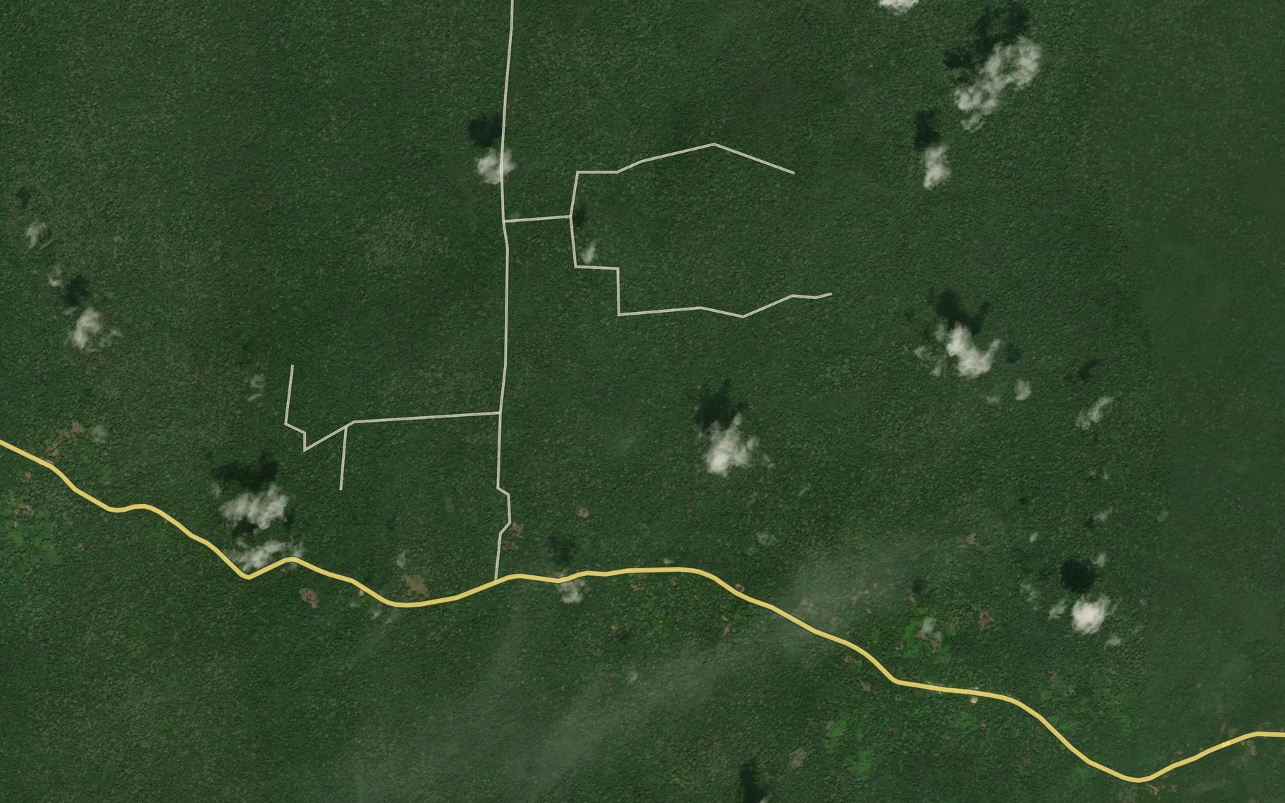 Satellite map of the Korobea