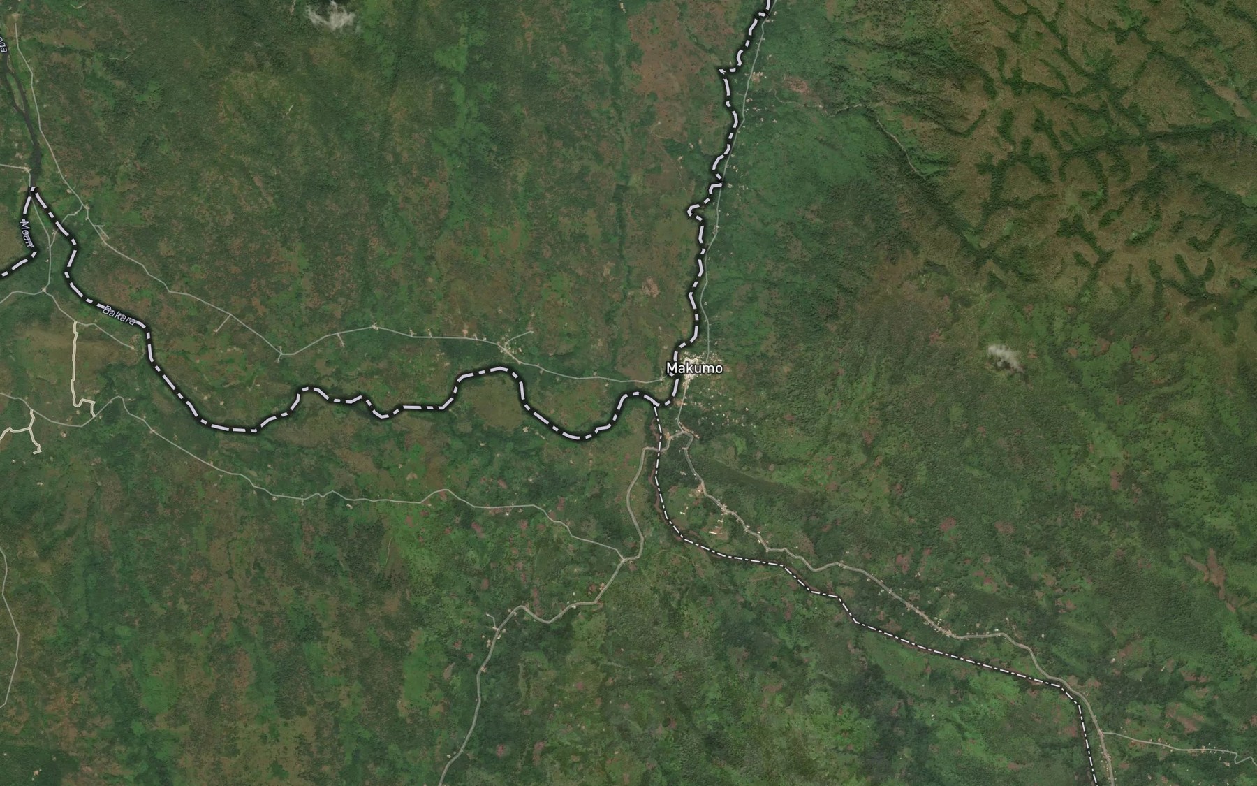 Satellite map of the Ava