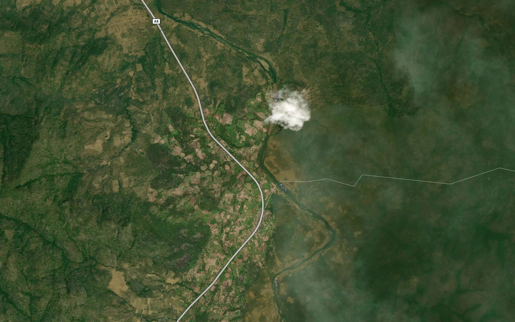 Satellite map of the RiverLkwa