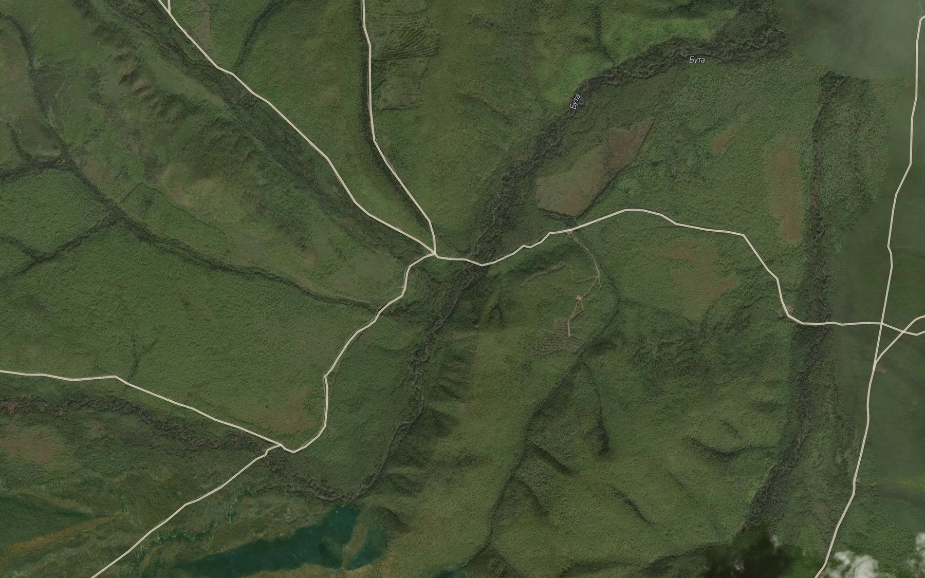 Satellite map of the Bagul'nyy
