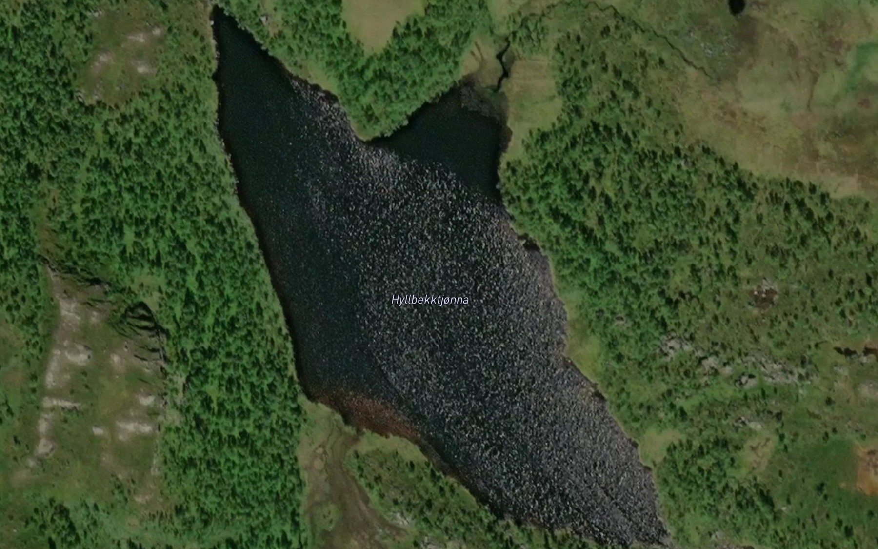 Satellite map of the Hyllbekktjorna