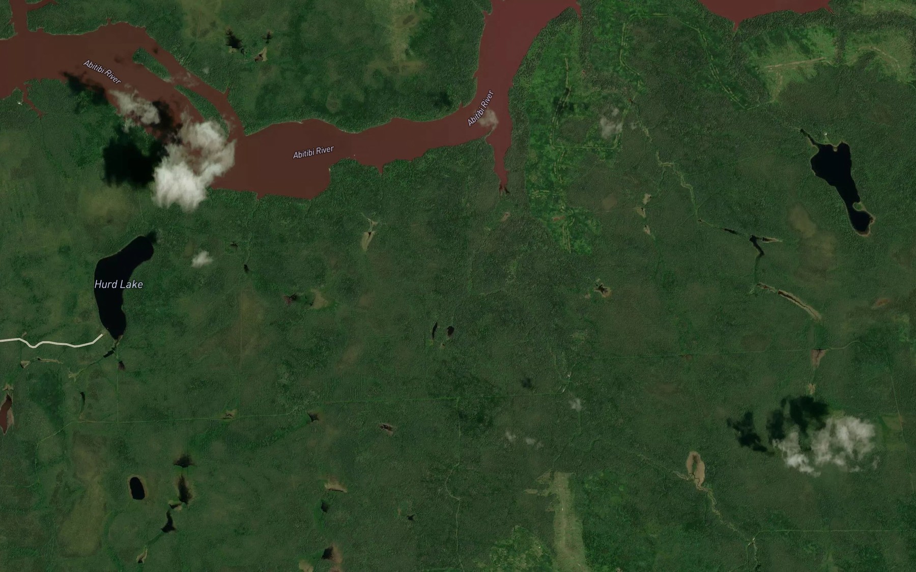 Satellite map of the Cyprus Creek