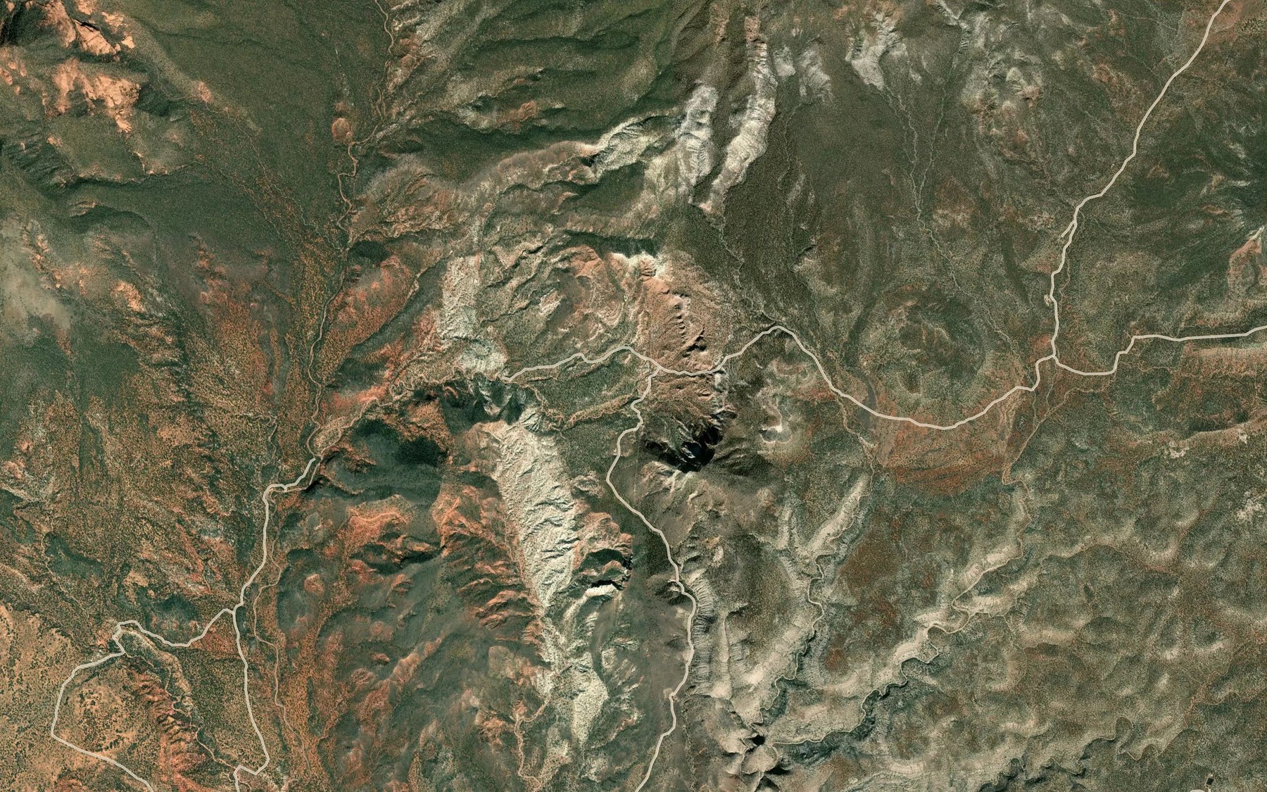 Satellite map of the Hidden Valley Spring