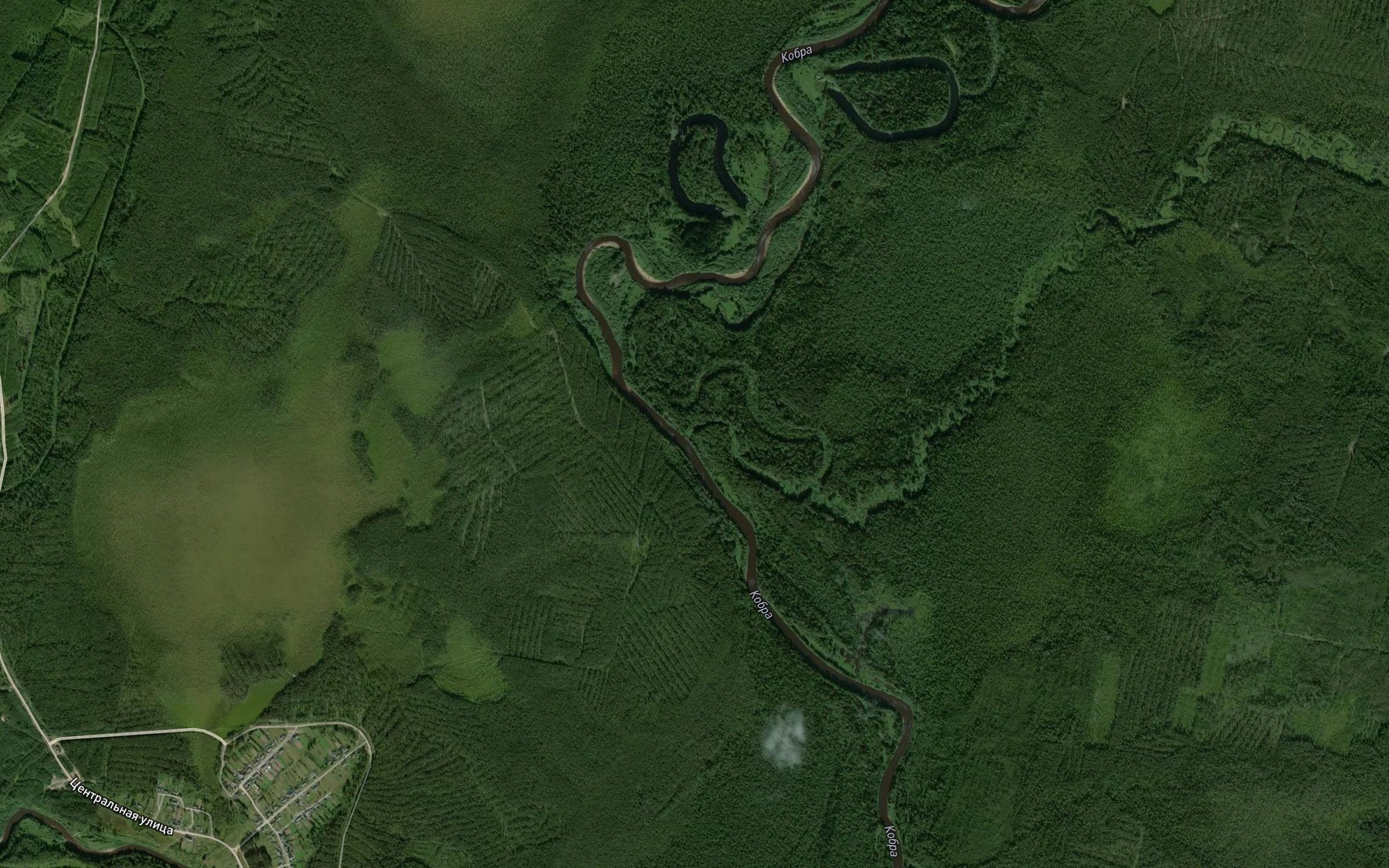 Satellite map of the Bol'shaya Svetlitsa