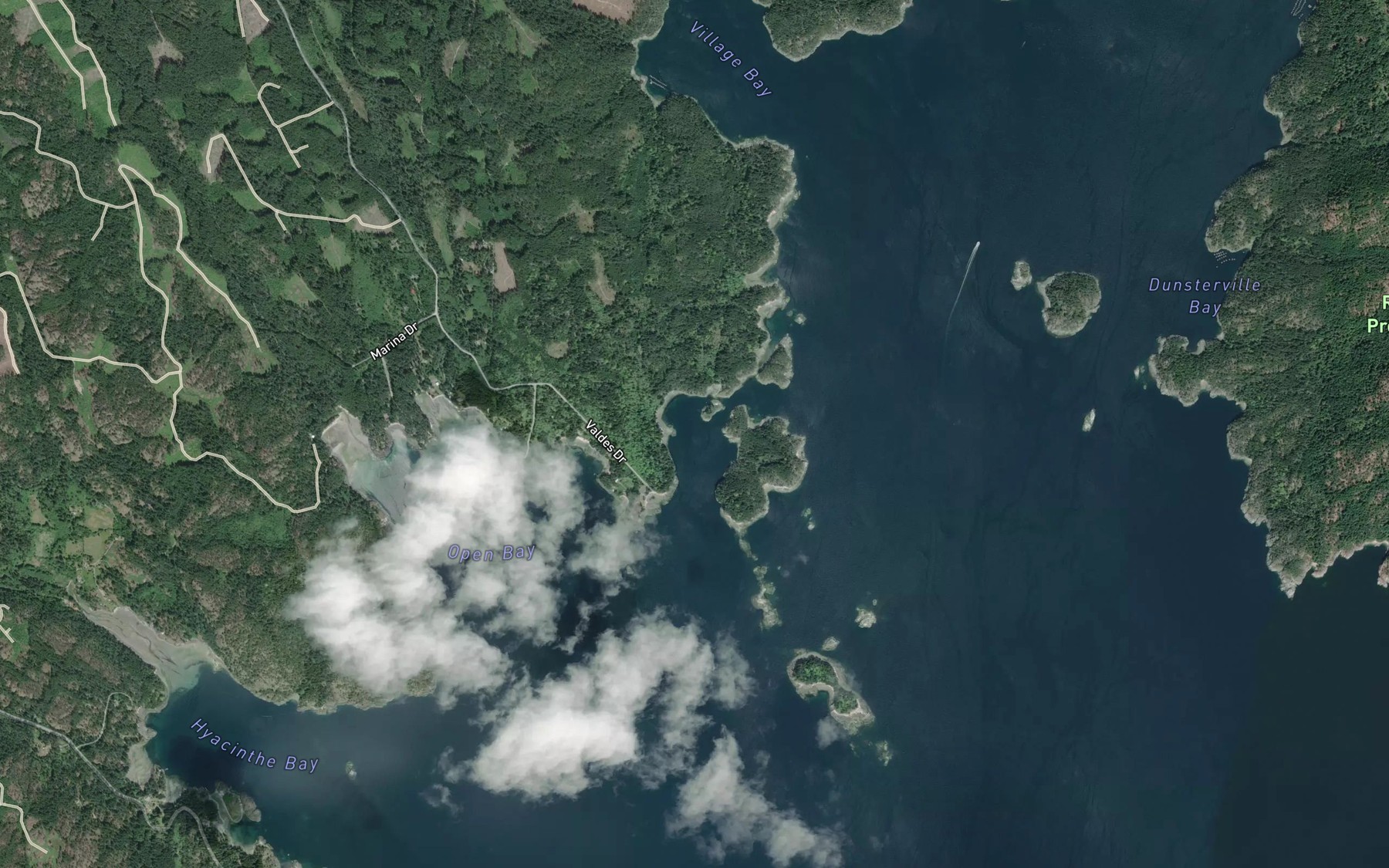 Satellite map of the Moulds Bay