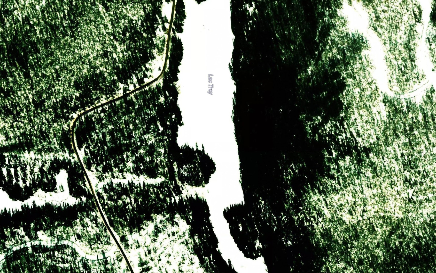 Satellite map of the Lac Troy