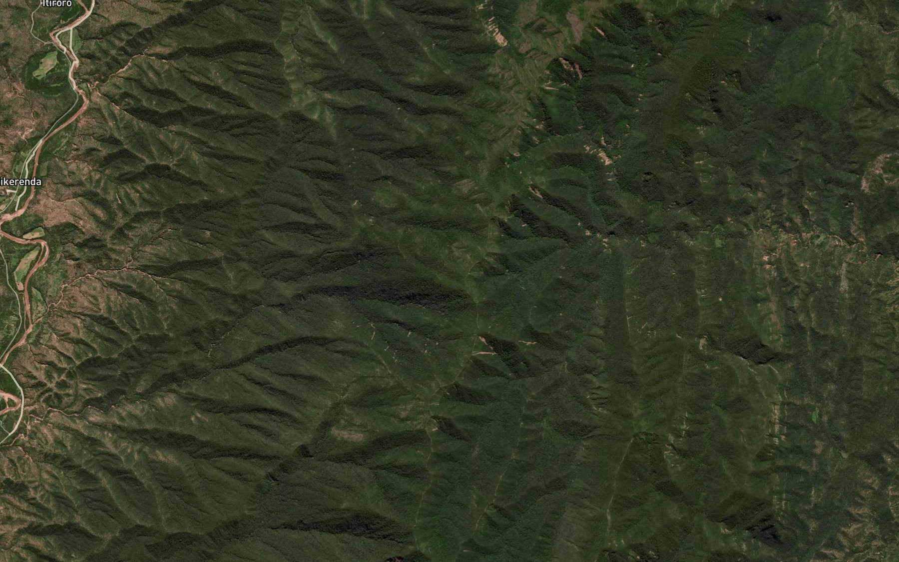 Satellite map of the Quebrada Sararenda
