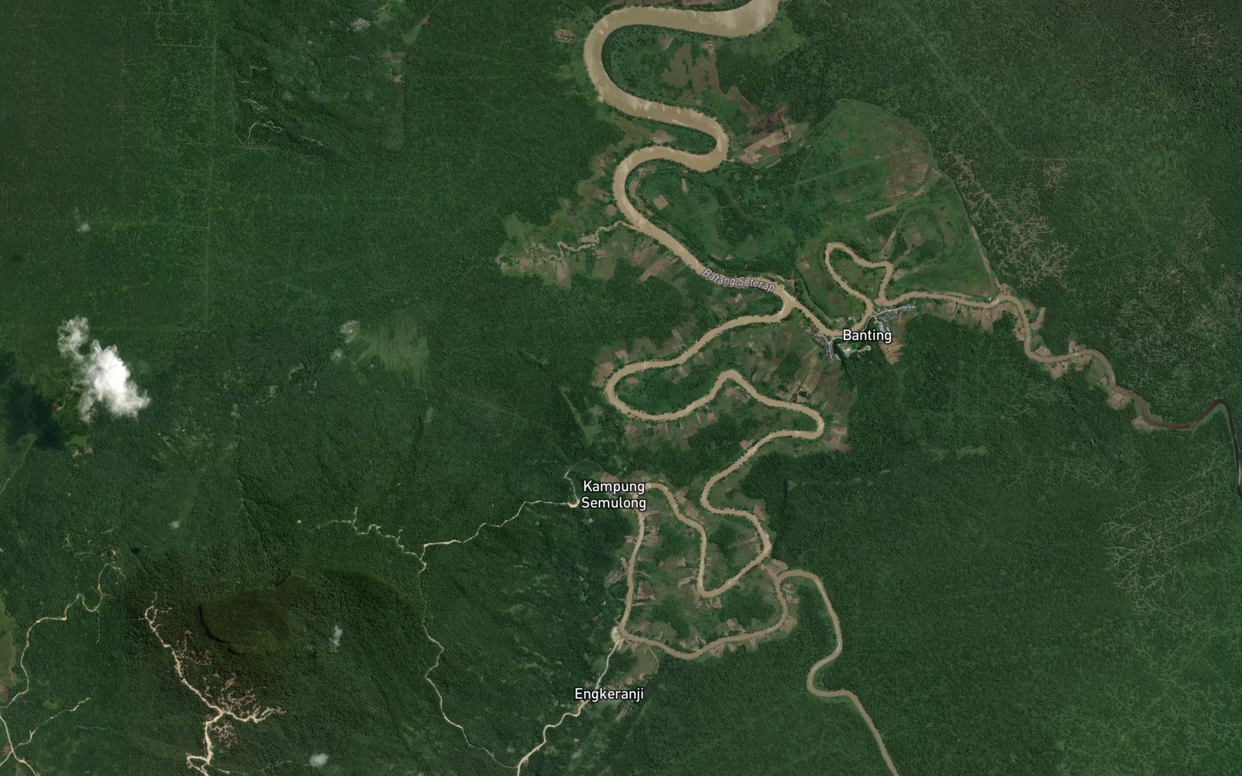 Satellite map of the Tanjong Tekalong