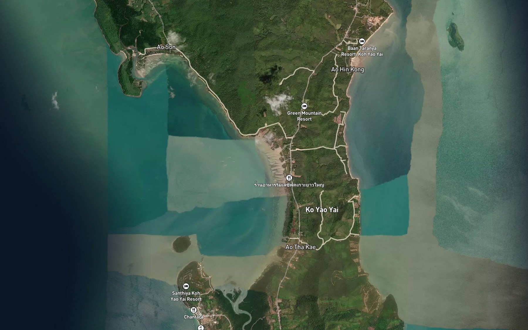 Satellite map of the Ao Lo Po Noi