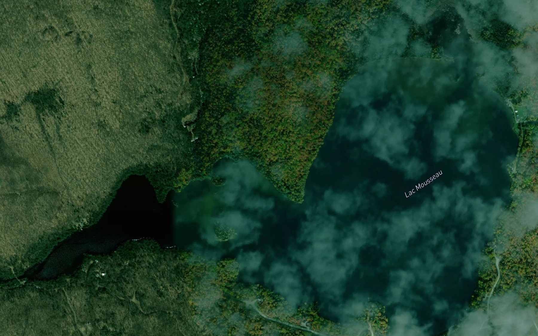 Satellite map of the Lac Mousseau