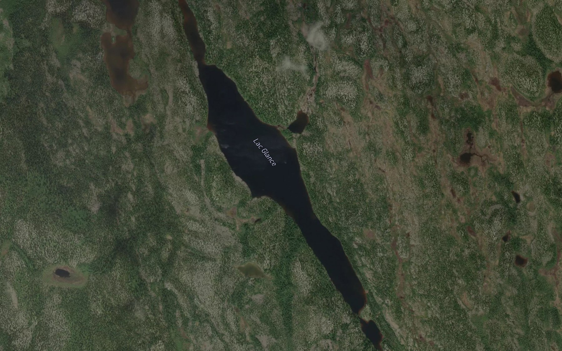 Satellite map of the Lac Glance