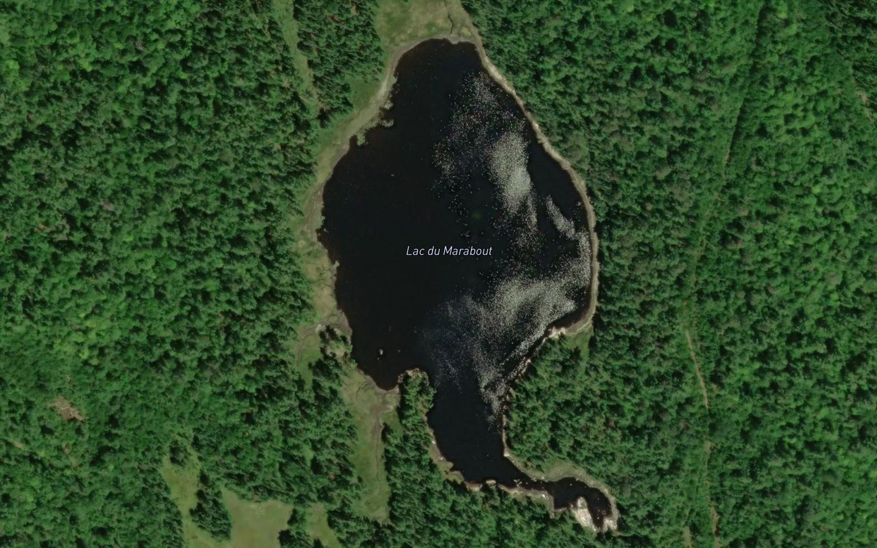 Satellite map of the Lac du Marabout