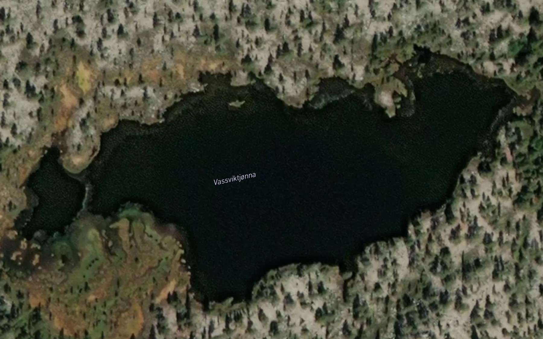 Satellite map of the Vassviktjonna