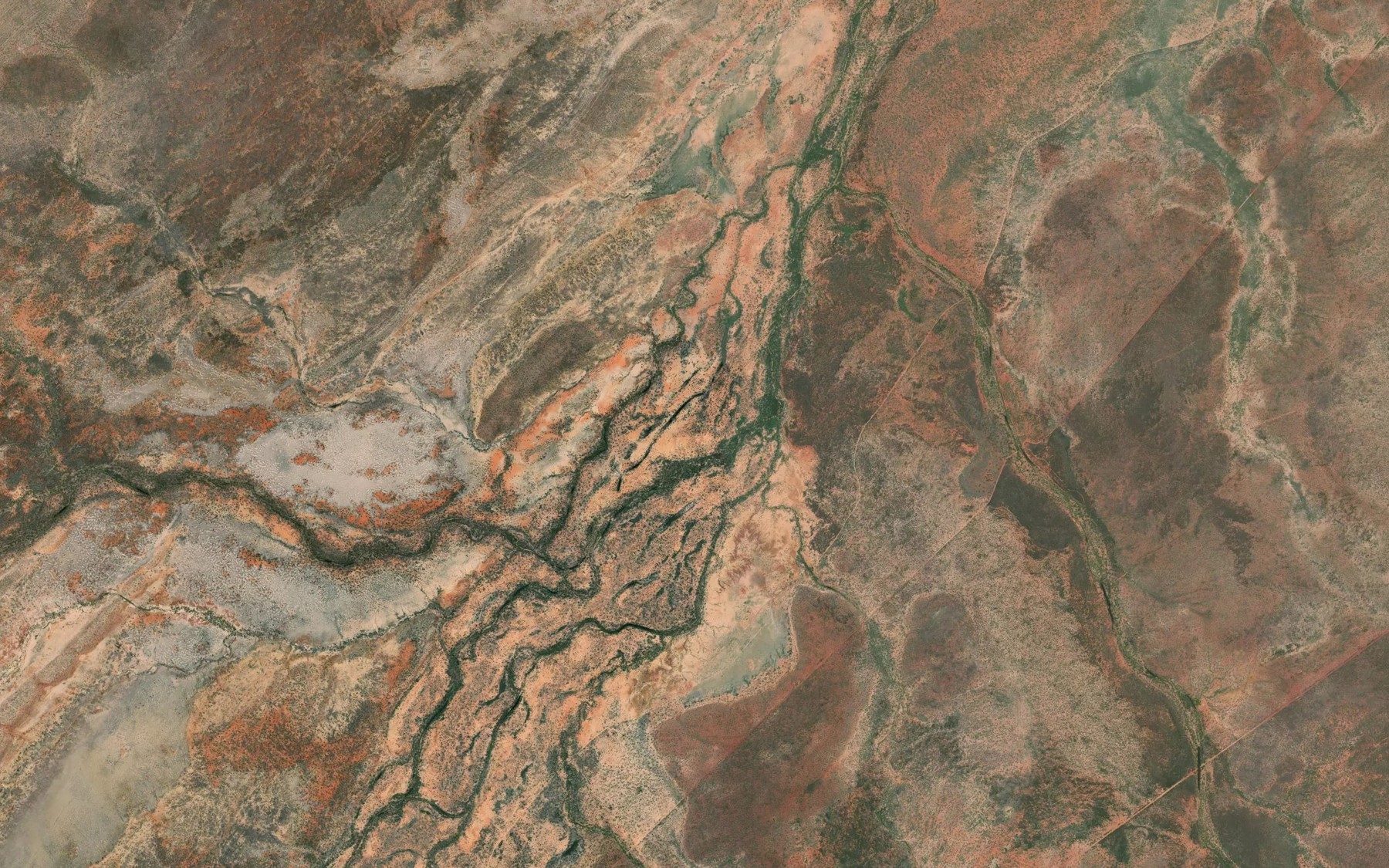 Satellite map of the Little Archie Creek