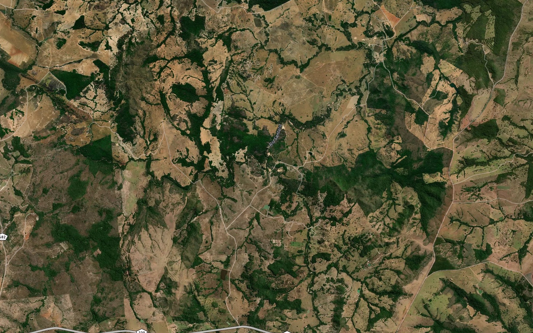 Satellite map of the Corrego da Lavadeira