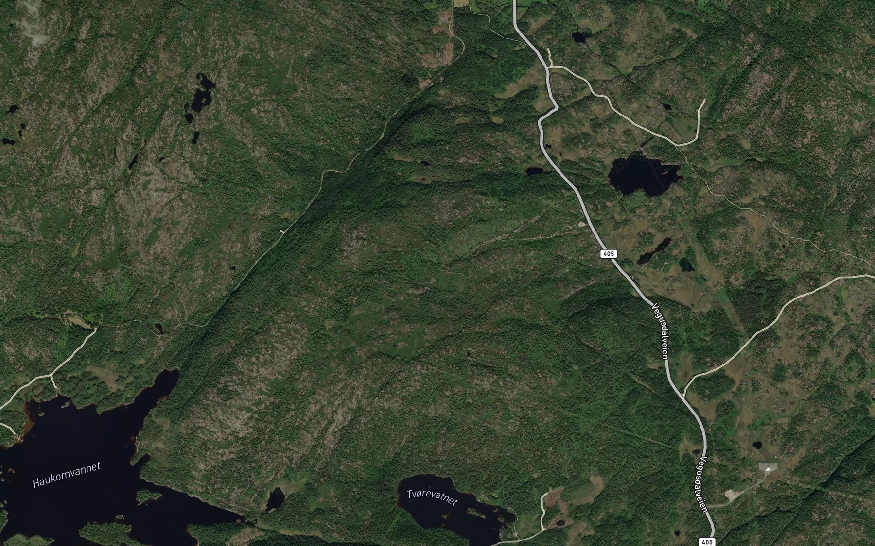 Satellite map of the Brynhildbekken