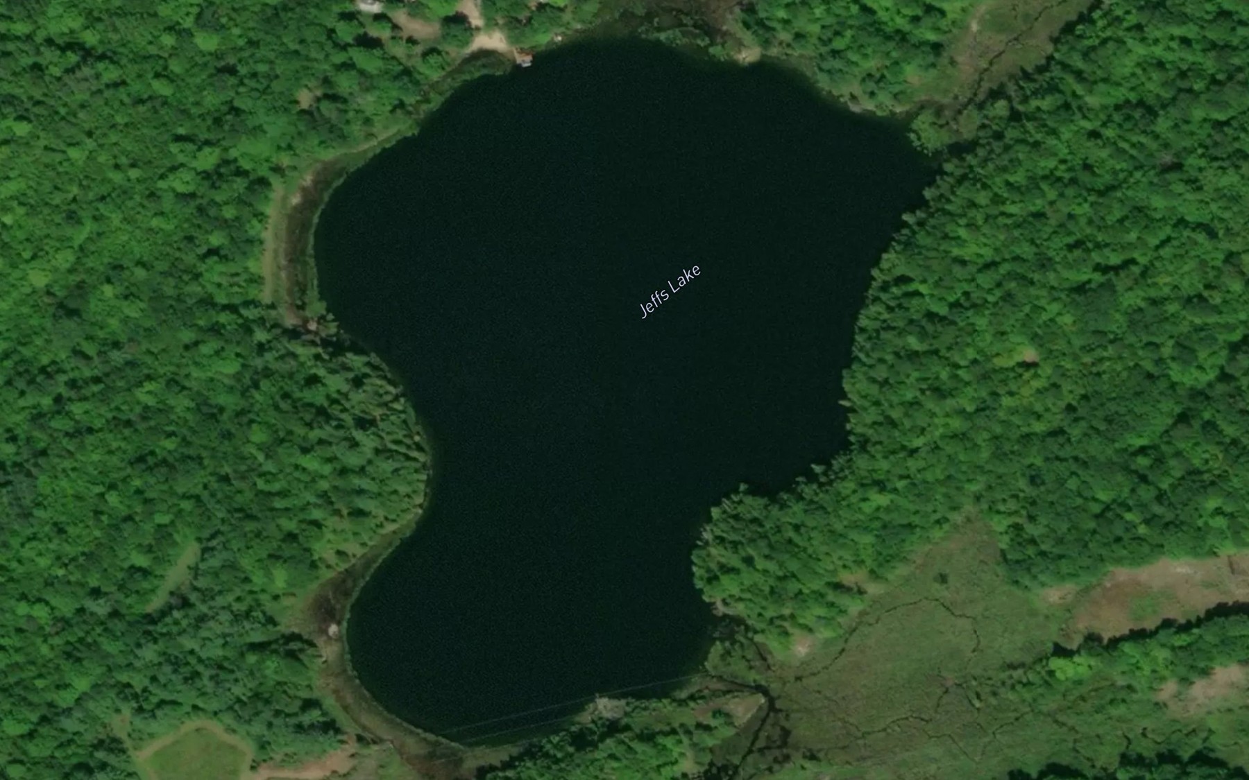 Satellite map of the Jeffs Lake