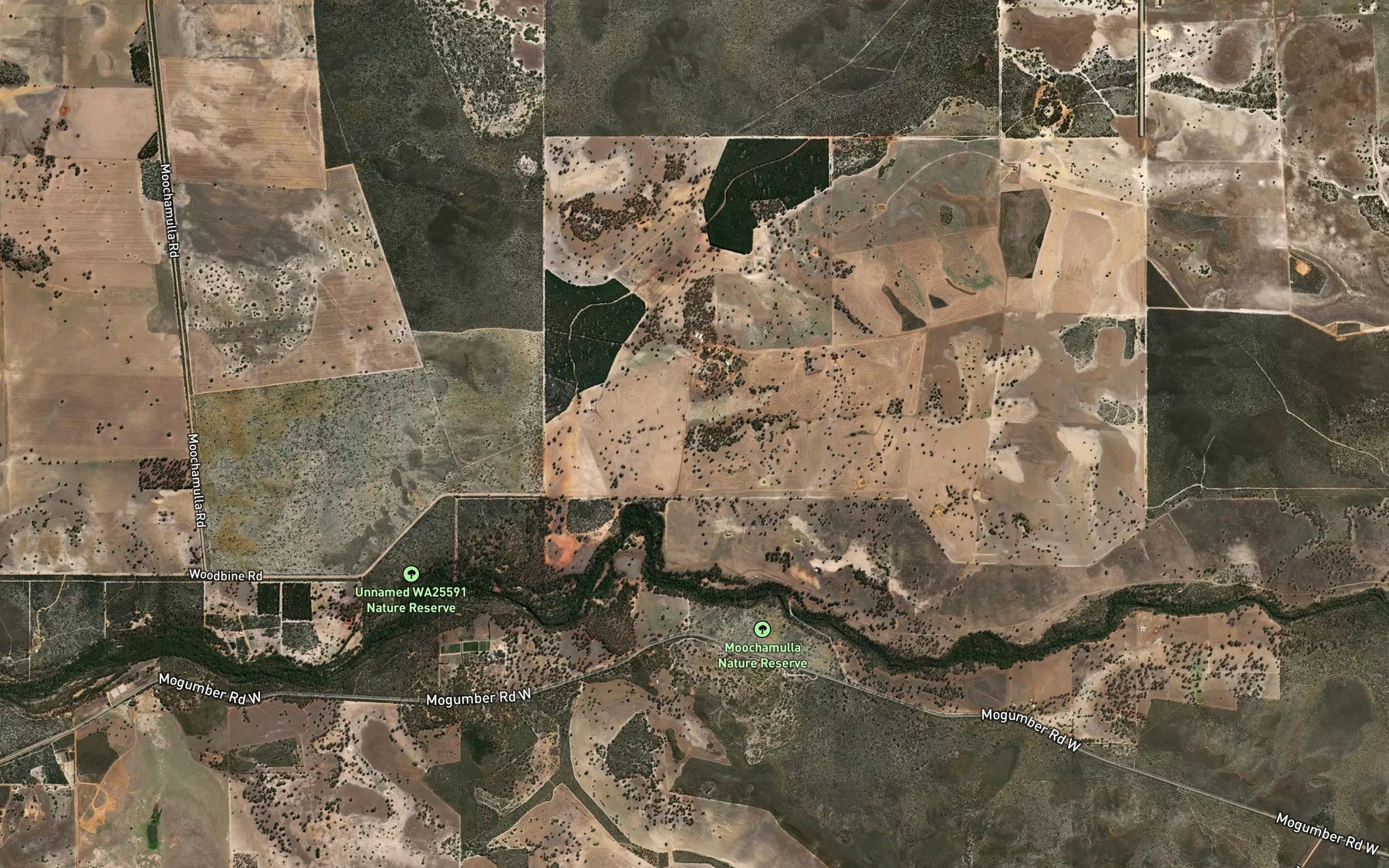 Satellite map of the Moochamullah Falls
