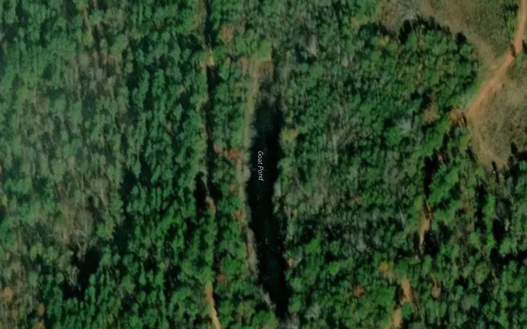 Satellite map of the Goat Pond