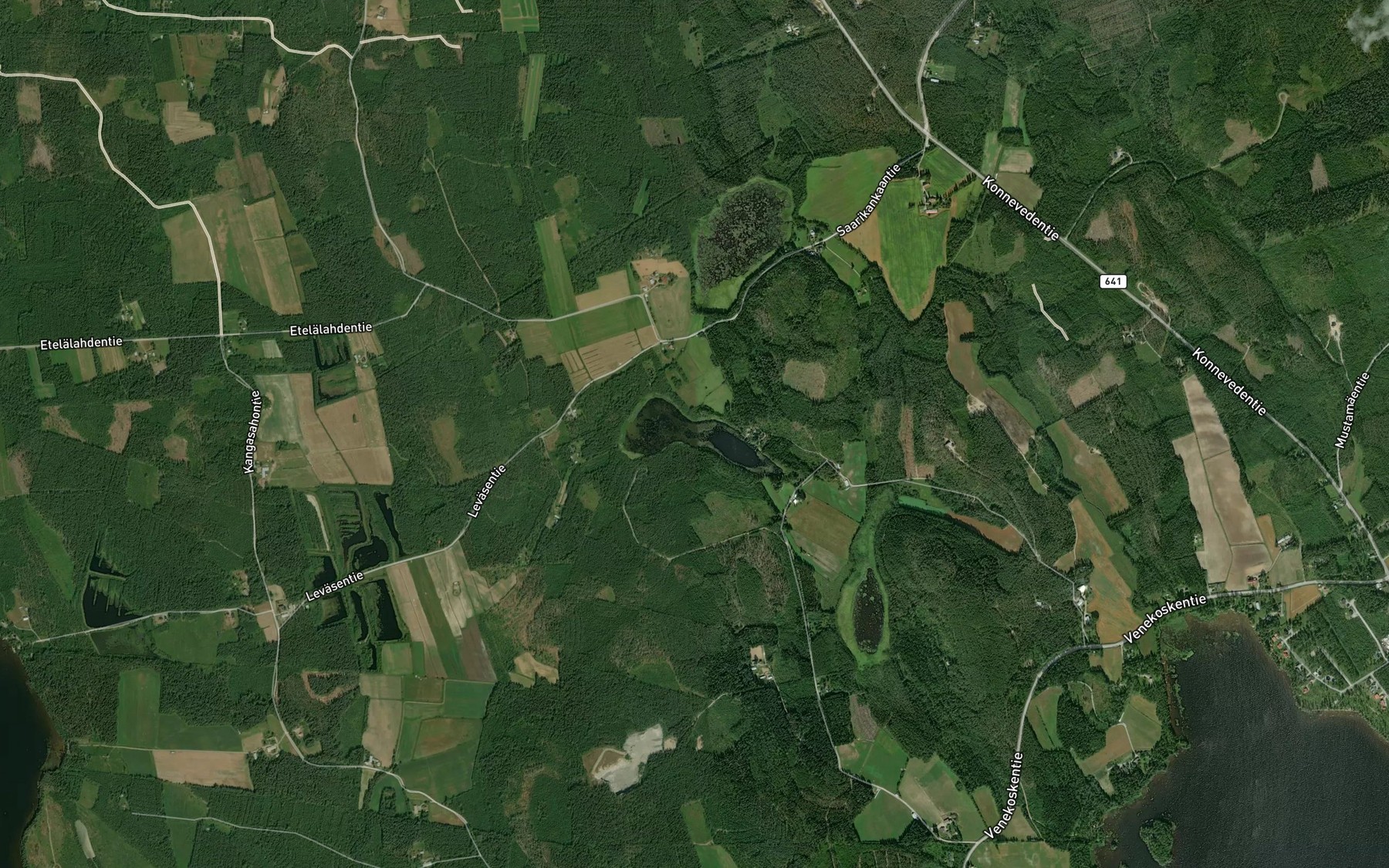 Satellite map of the Javaanlampi