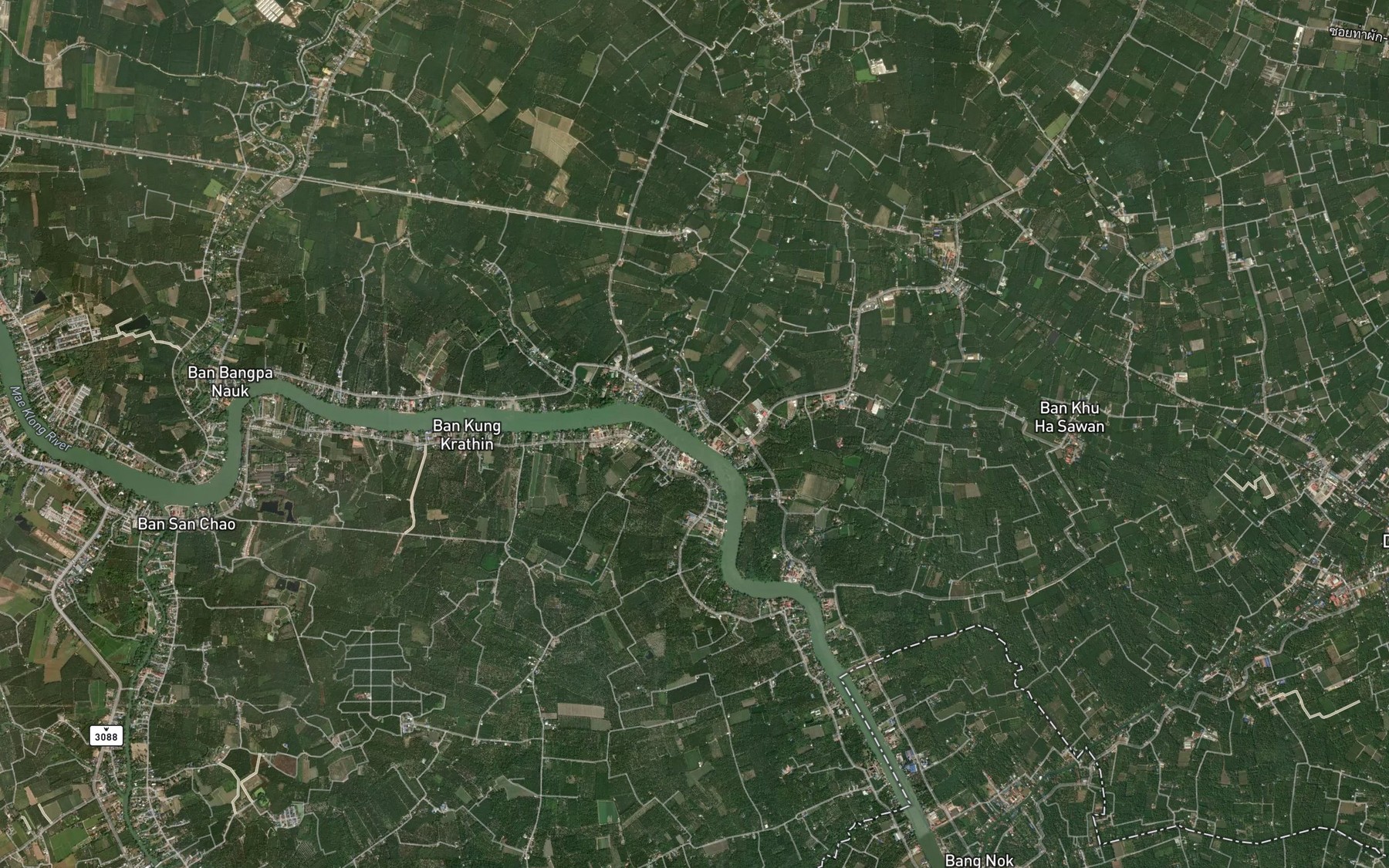 Satellite map of the Khlong Phaeng Phuai