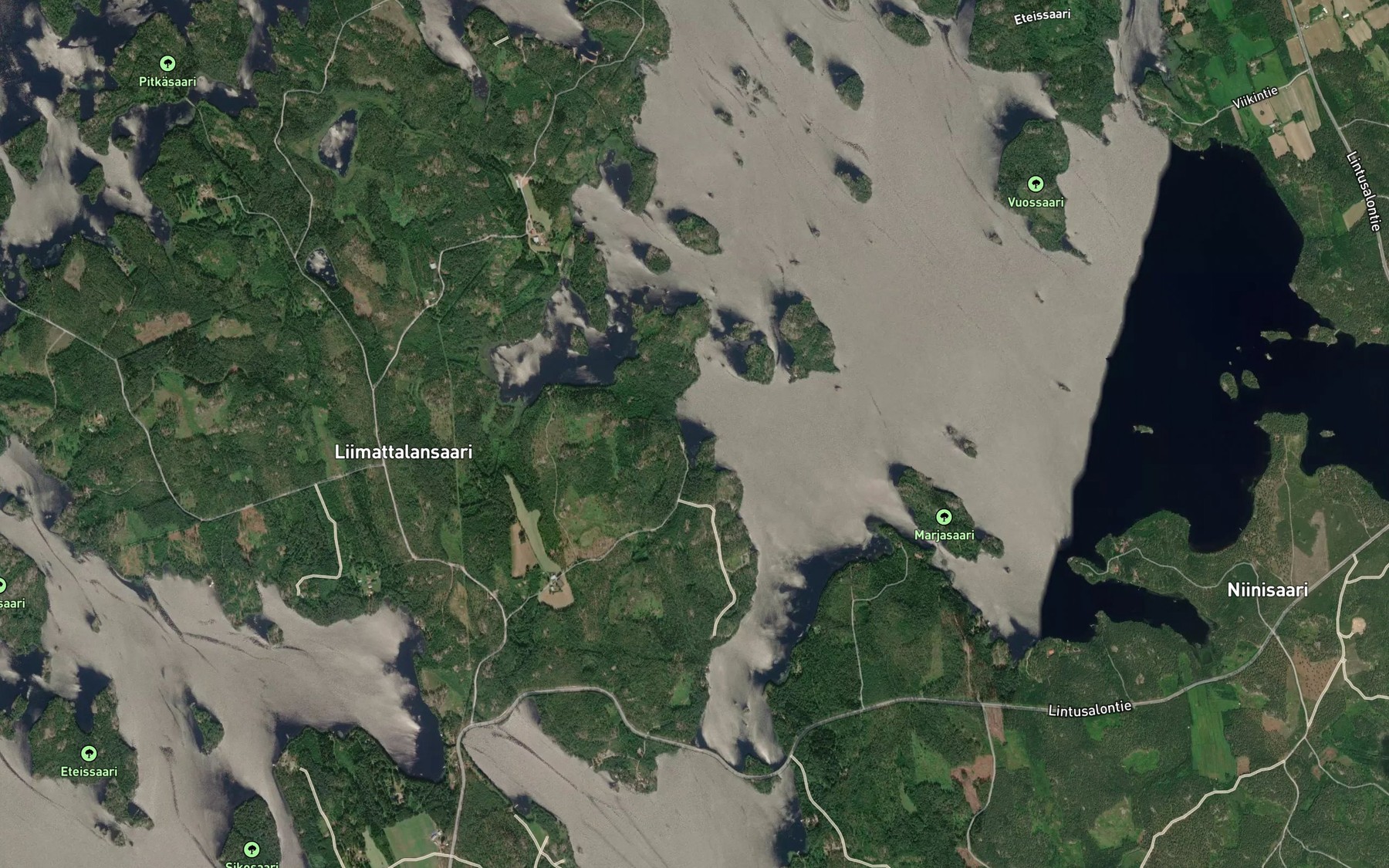 Satellite map of the Niittusenlahti