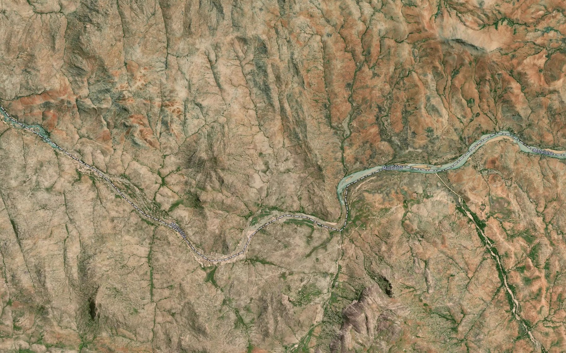 Satellite map of the Sahany Riviere