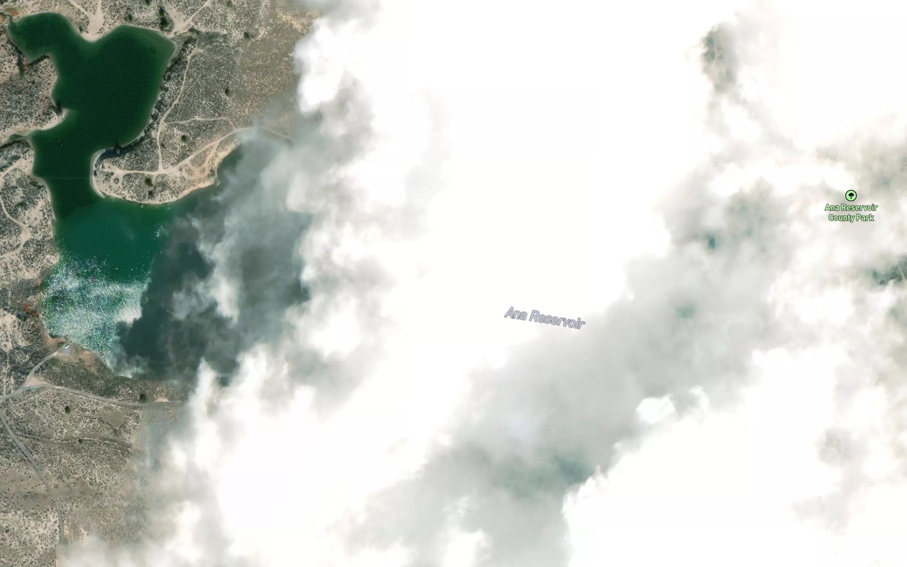 Satellite map of the Ana Reservoir