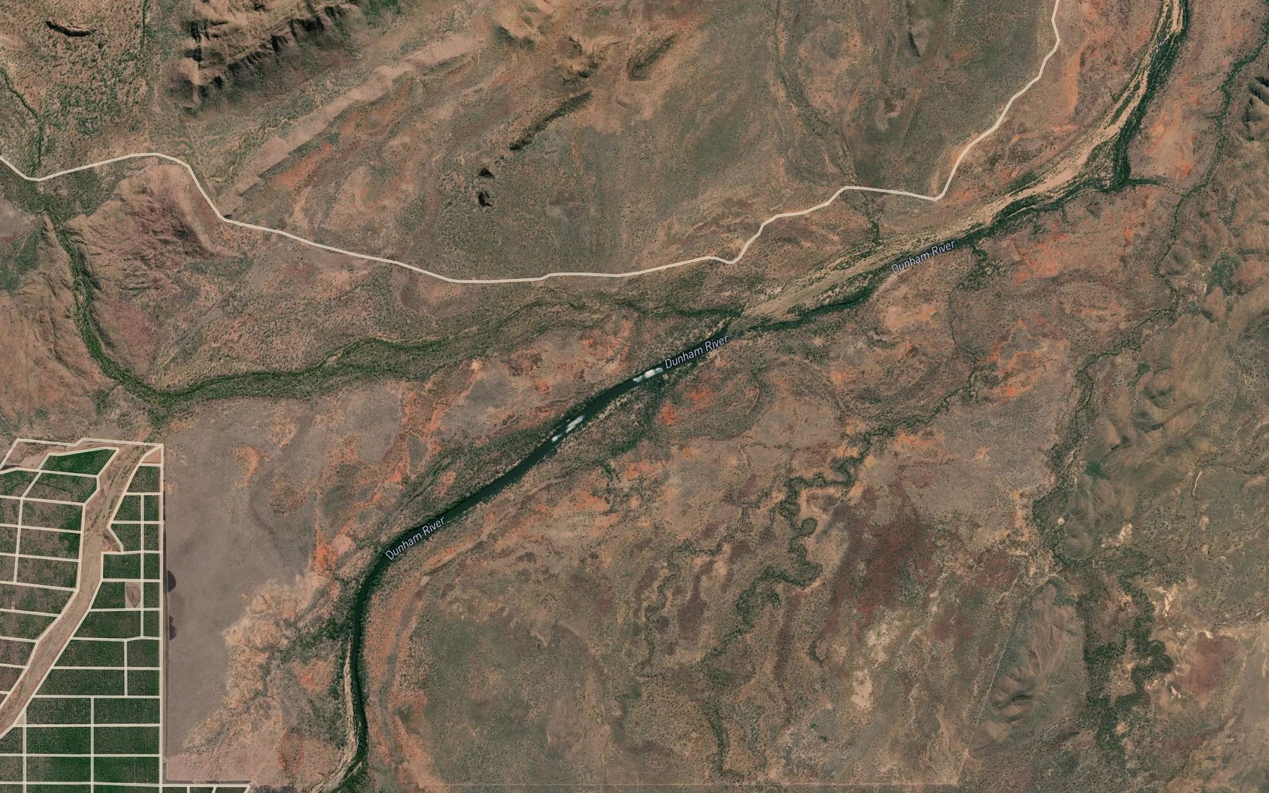 Satellite map of the Cara Creek