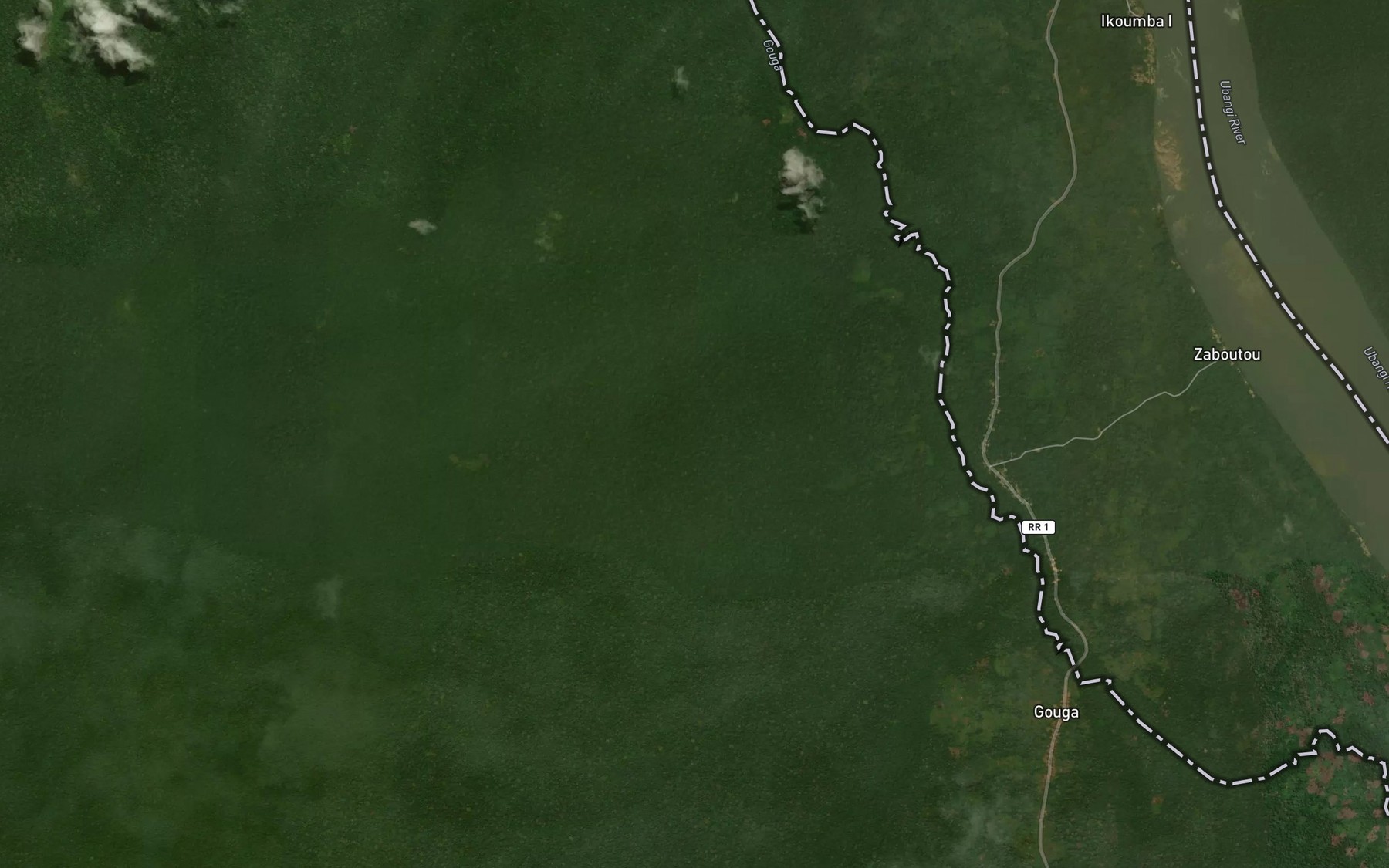 Satellite map of the Mobo