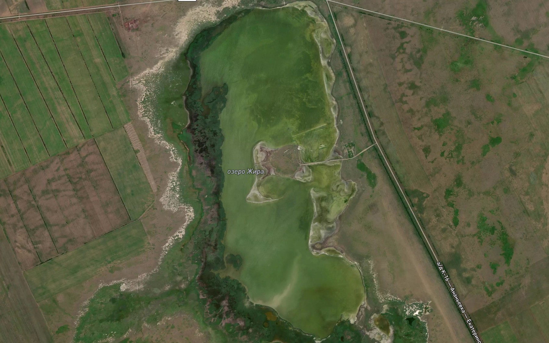 Satellite map of the Ozero Dzhiry