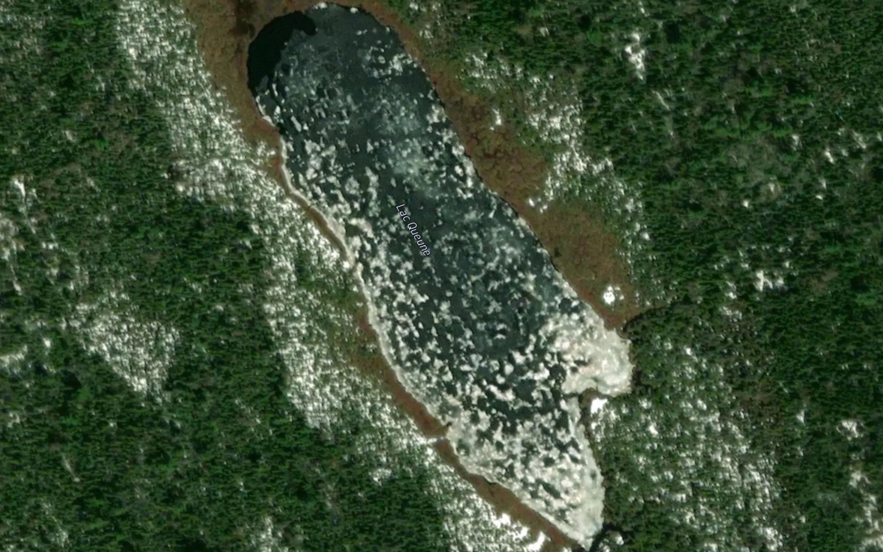Satellite map of the Lac Queune