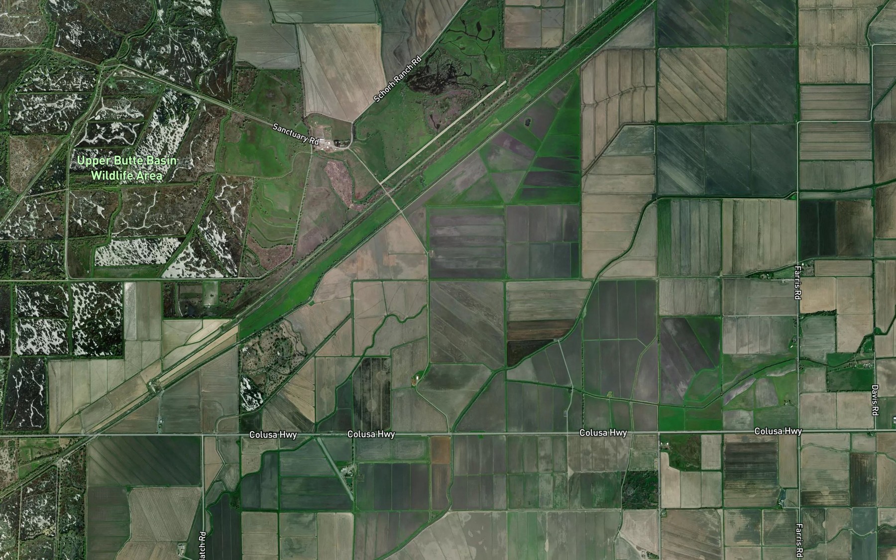 Satellite map of the Green Lateral