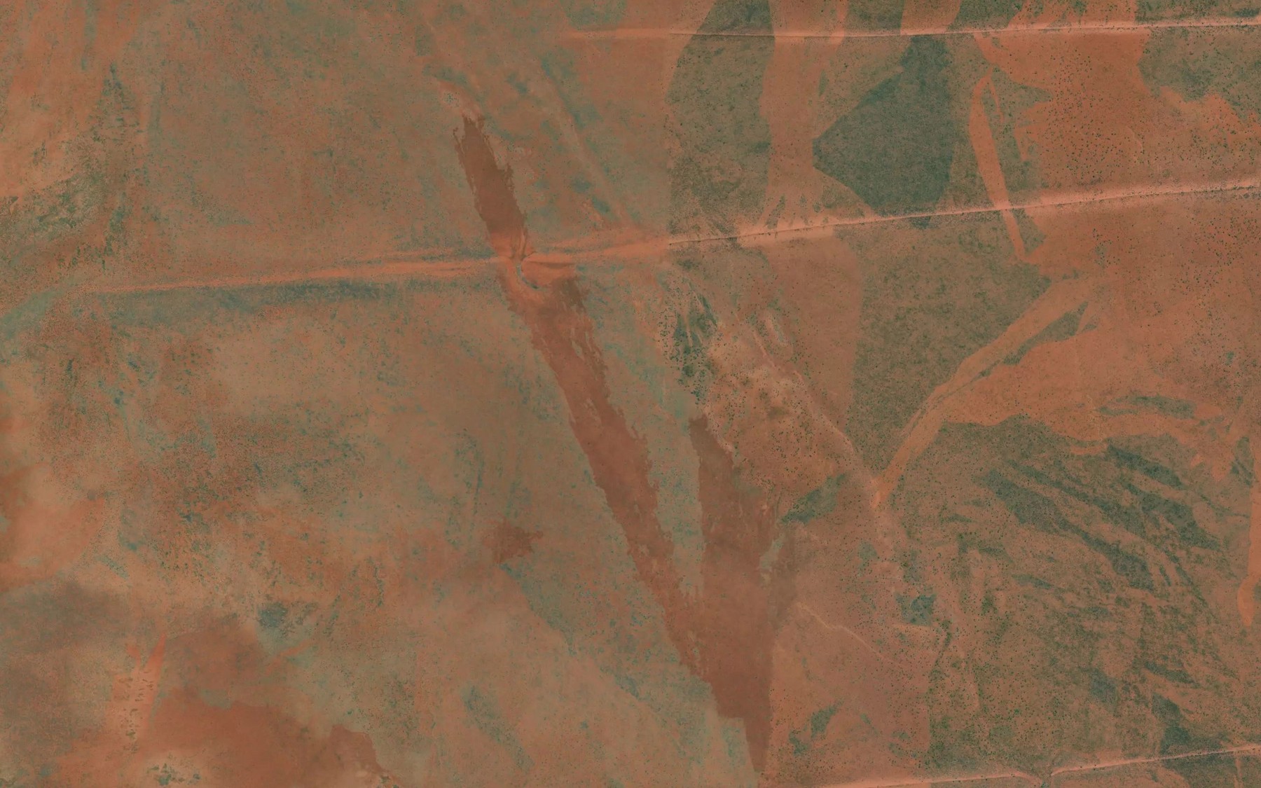 Satellite map of the Emily Springs