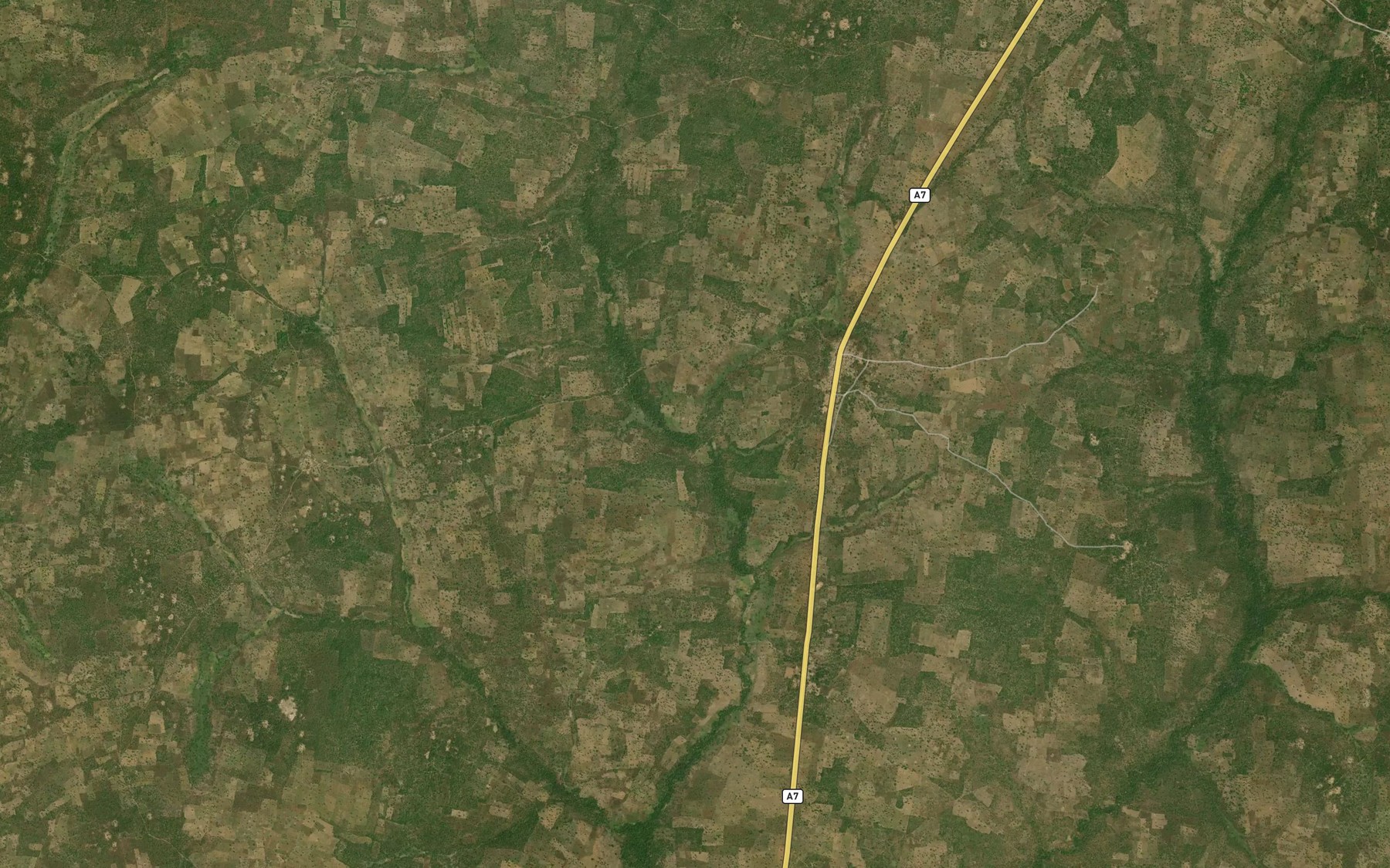 Satellite map of the River Kuru