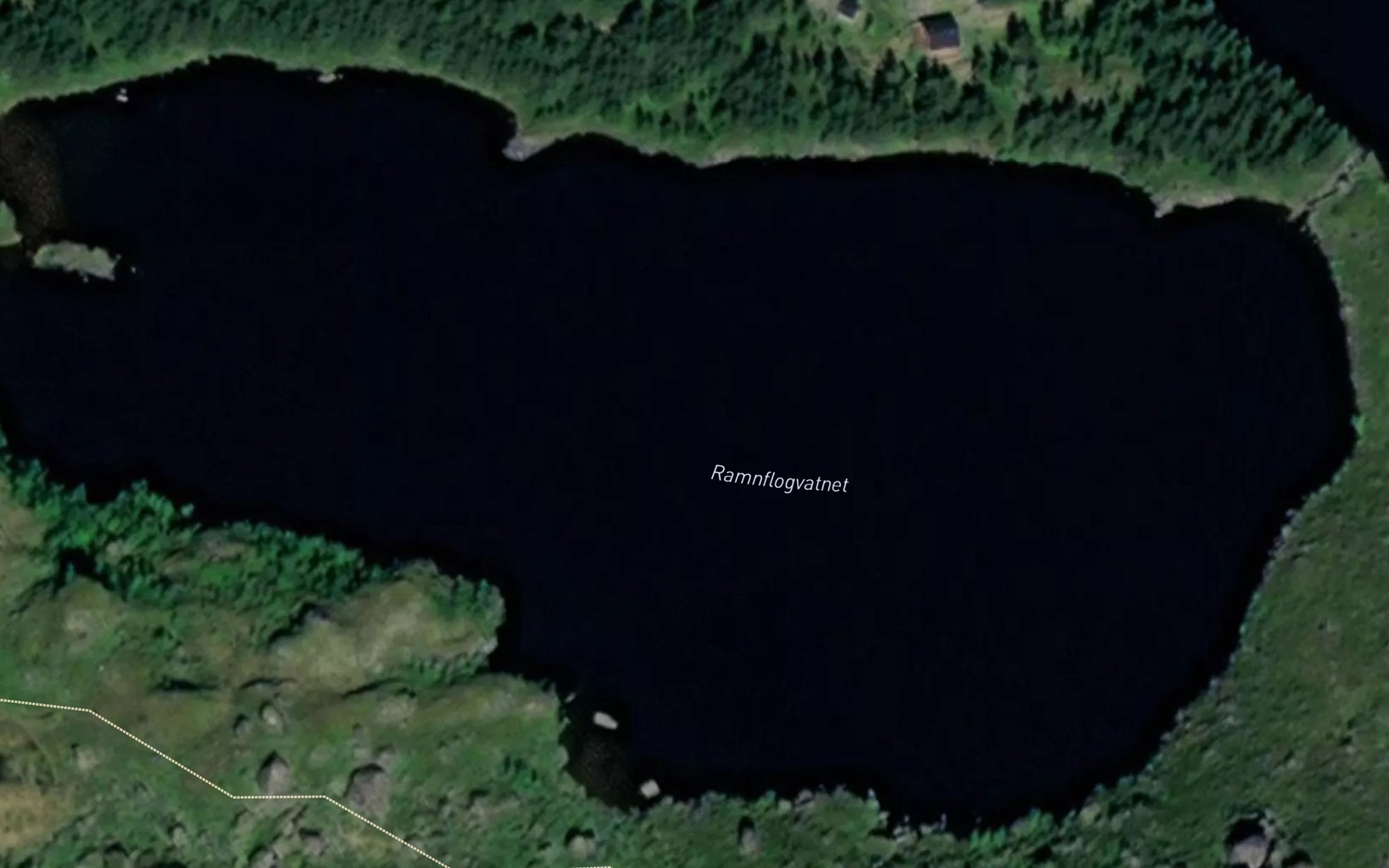 Satellite map of the Ramnflogvatnet