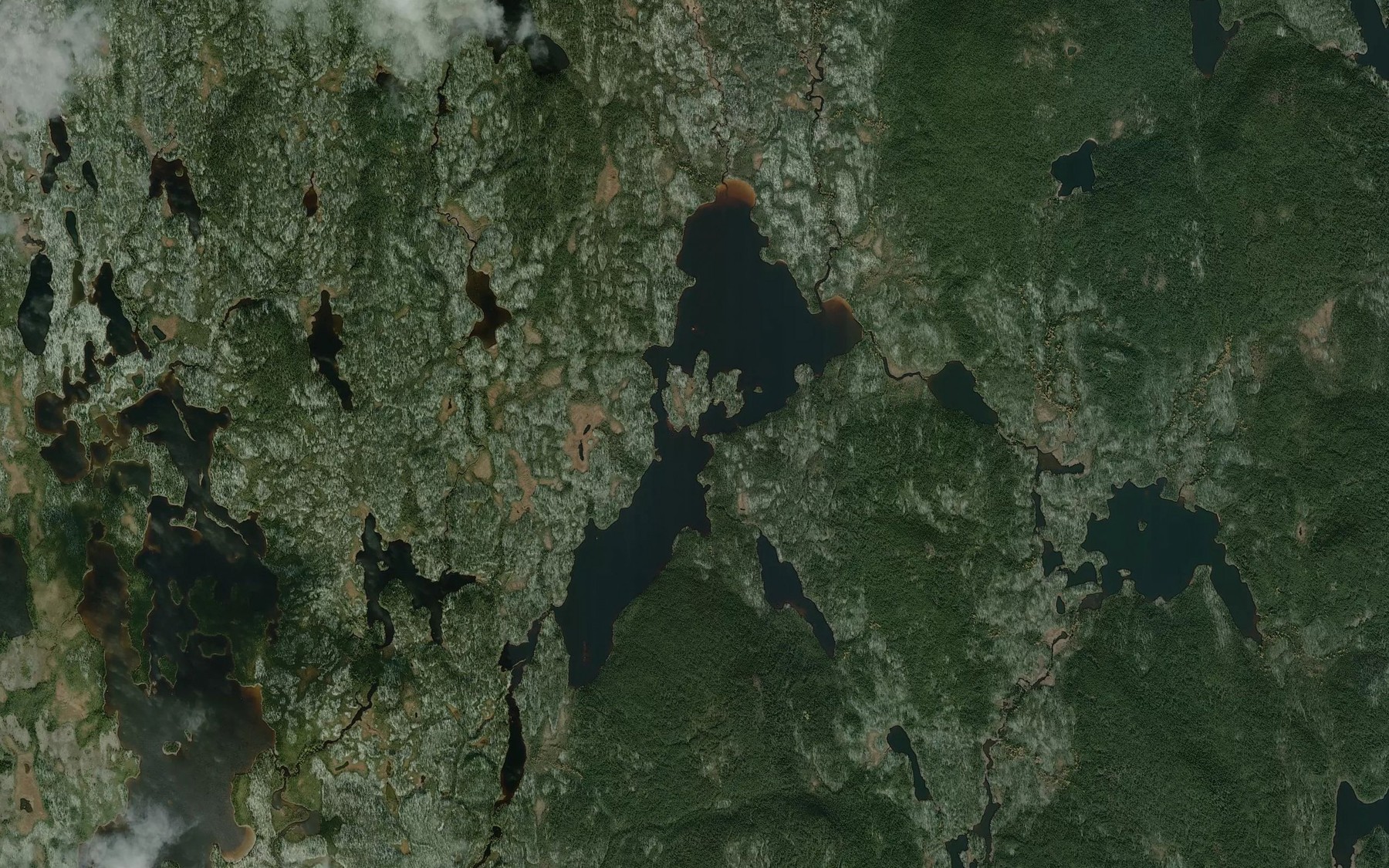 Satellite map of the Lac Moreau